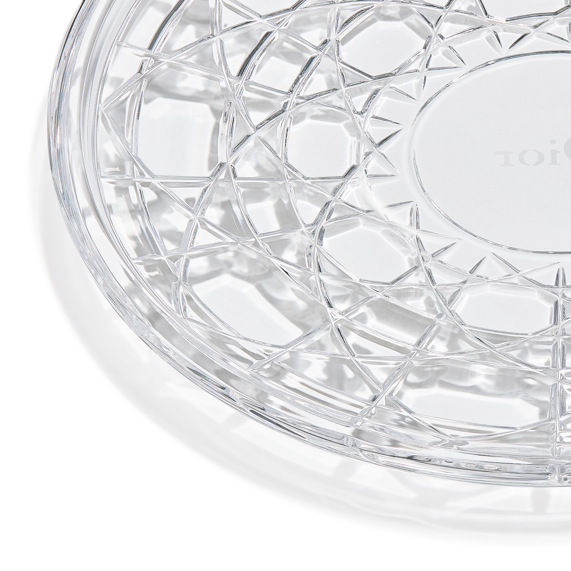 小吃碟 晶体搭配藤格纹图案 E09