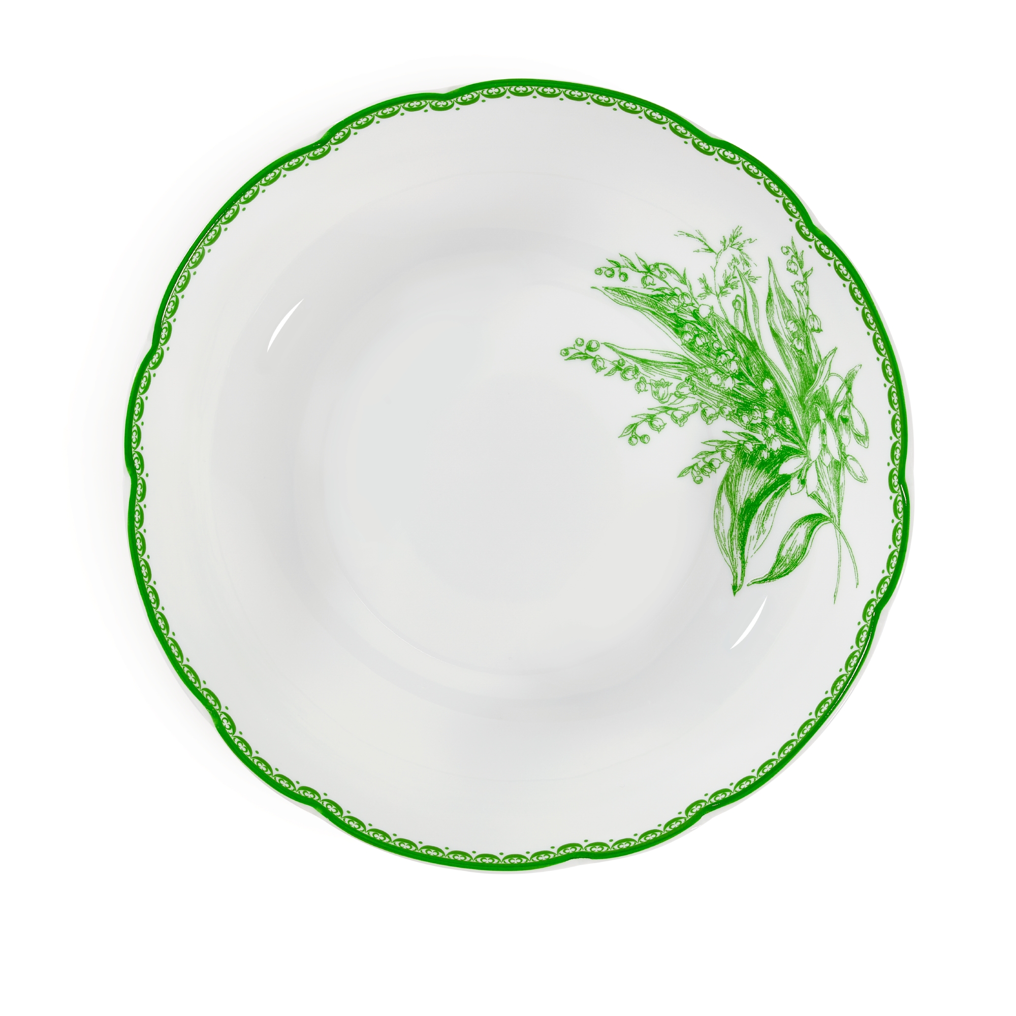 意面盘 迪奥铃兰系列绿色细节 E01