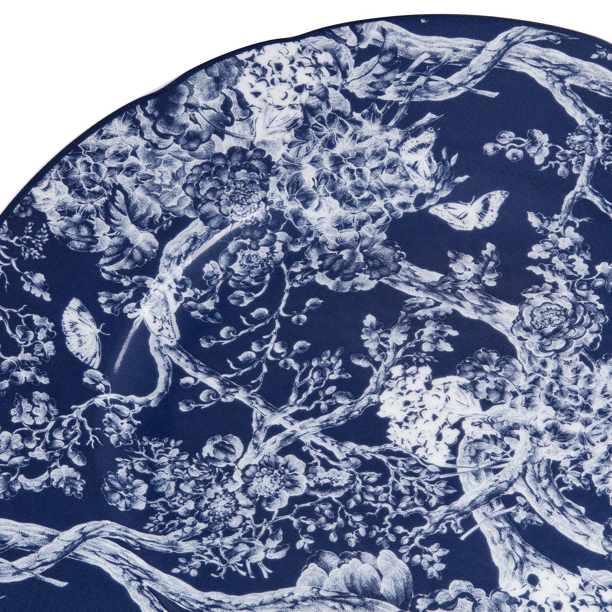 甜品碟 蓝色茹伊印花 E09