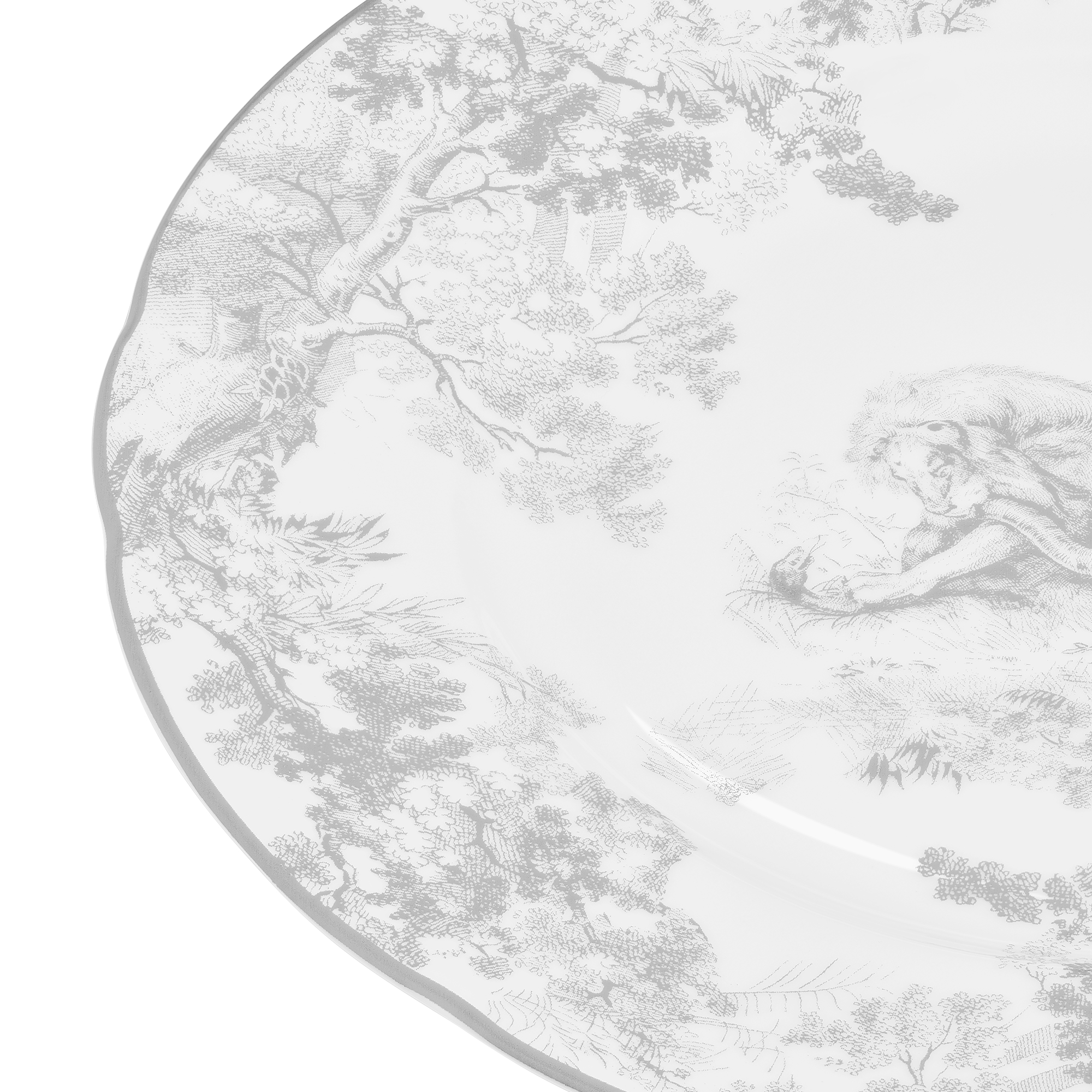 甜品碟 灰色 Lion 茹伊印花 E09