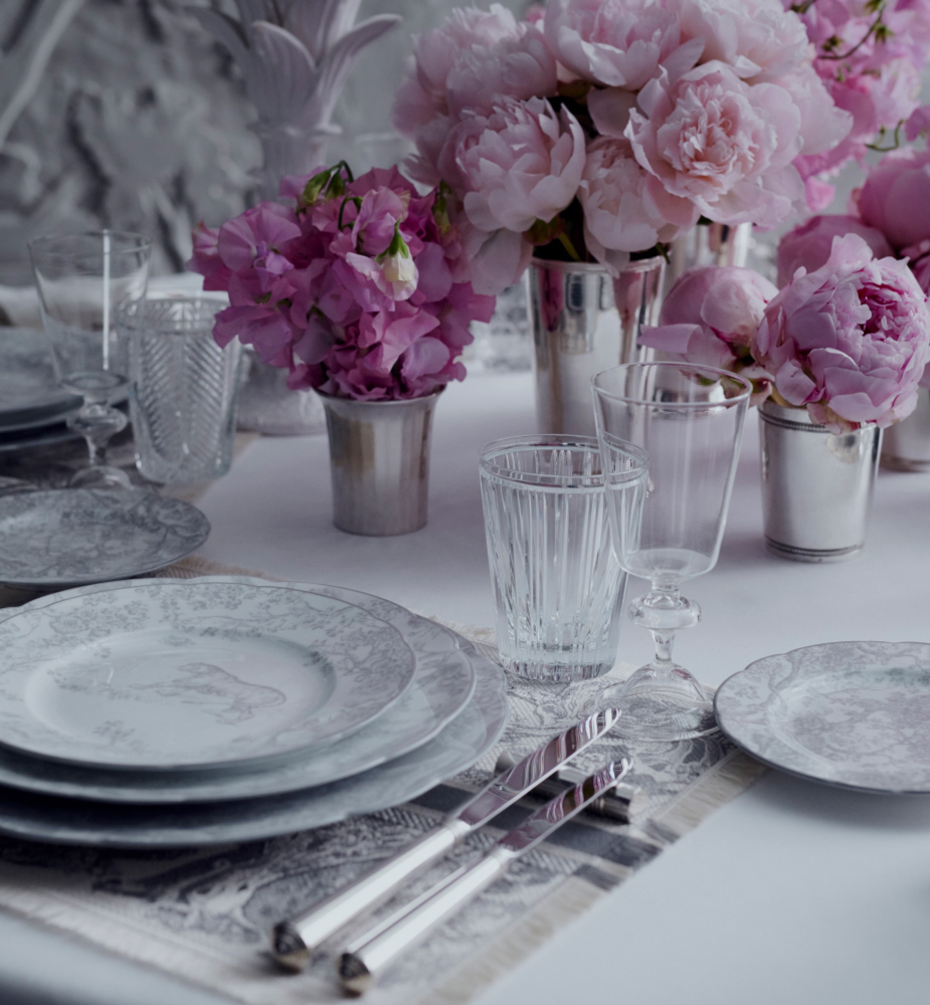 甜品碟 灰色 Tiger 茹伊印花 E12