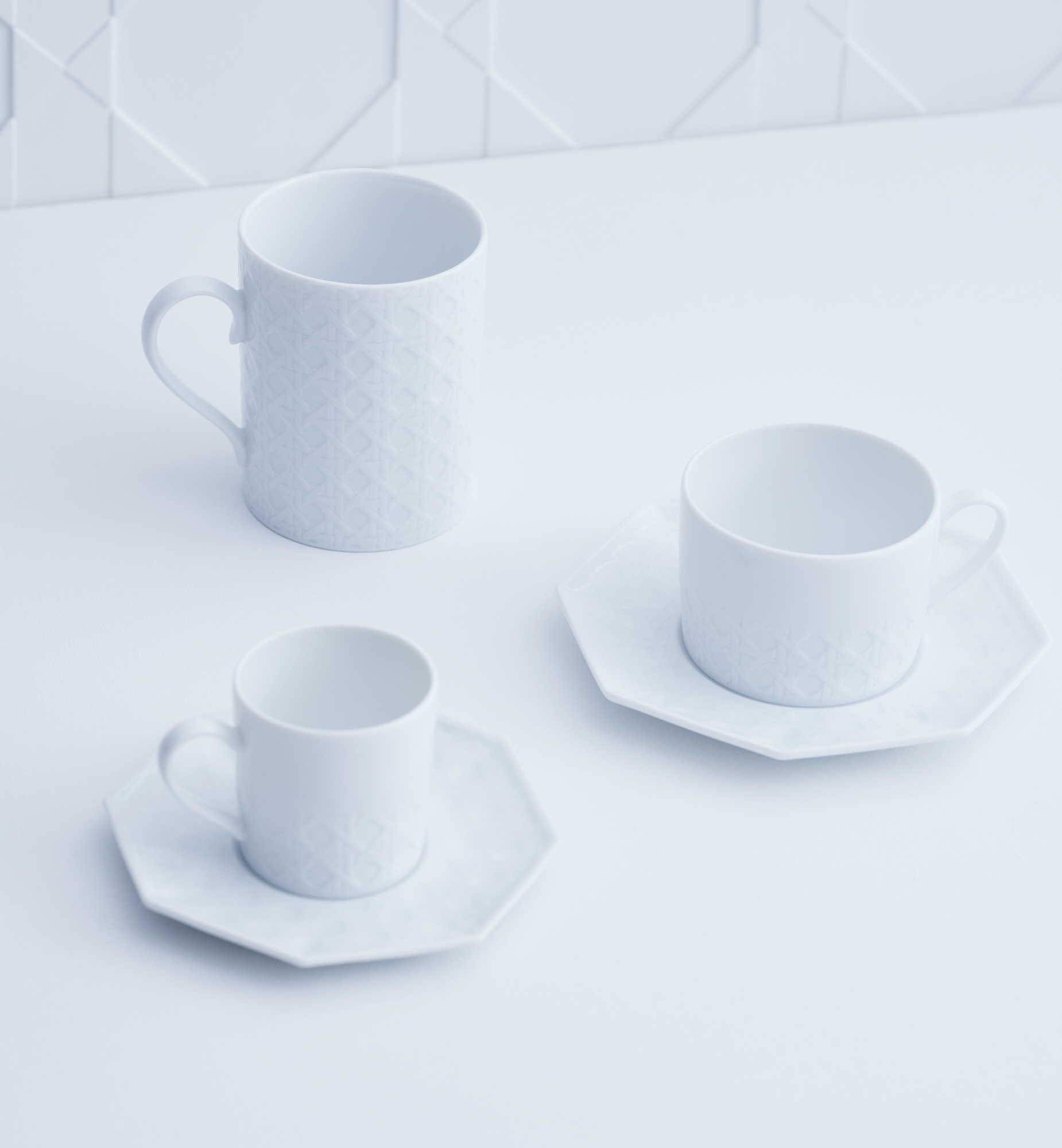 茶杯杯托 白色 Miss Dior Cannage 系列 E12