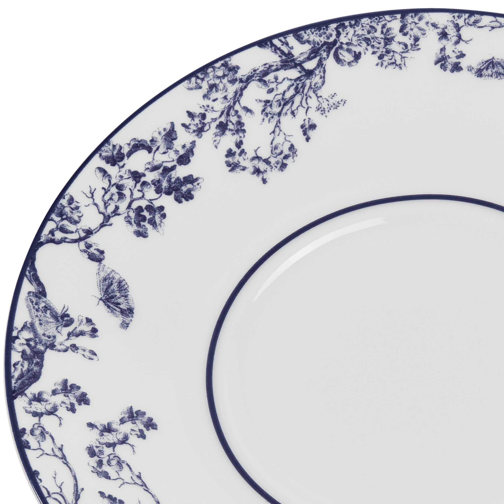 咖啡杯杯托 蓝色茹伊印花 E09