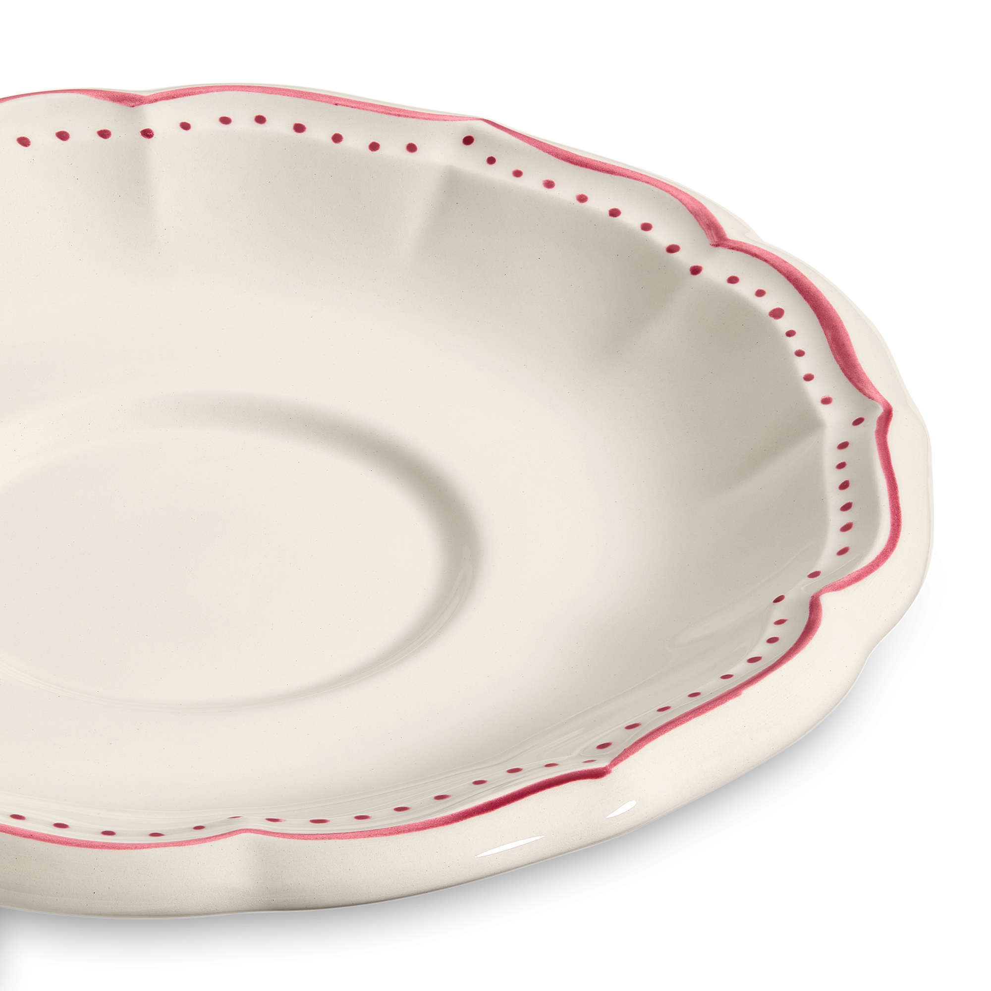 茶杯杯托 陶瓷玫瑰图案 E09