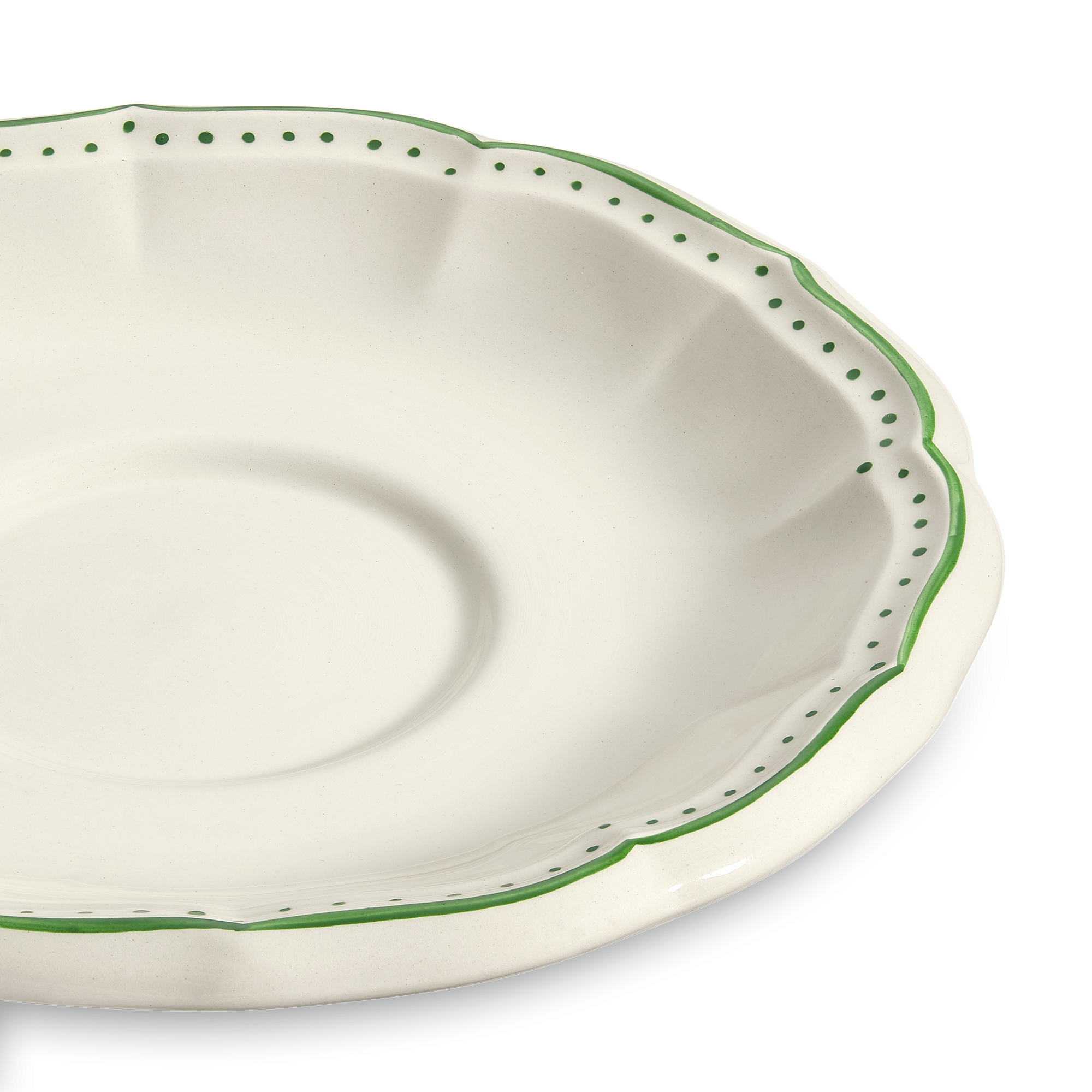 茶杯杯托 陶瓷四叶草图案 E09