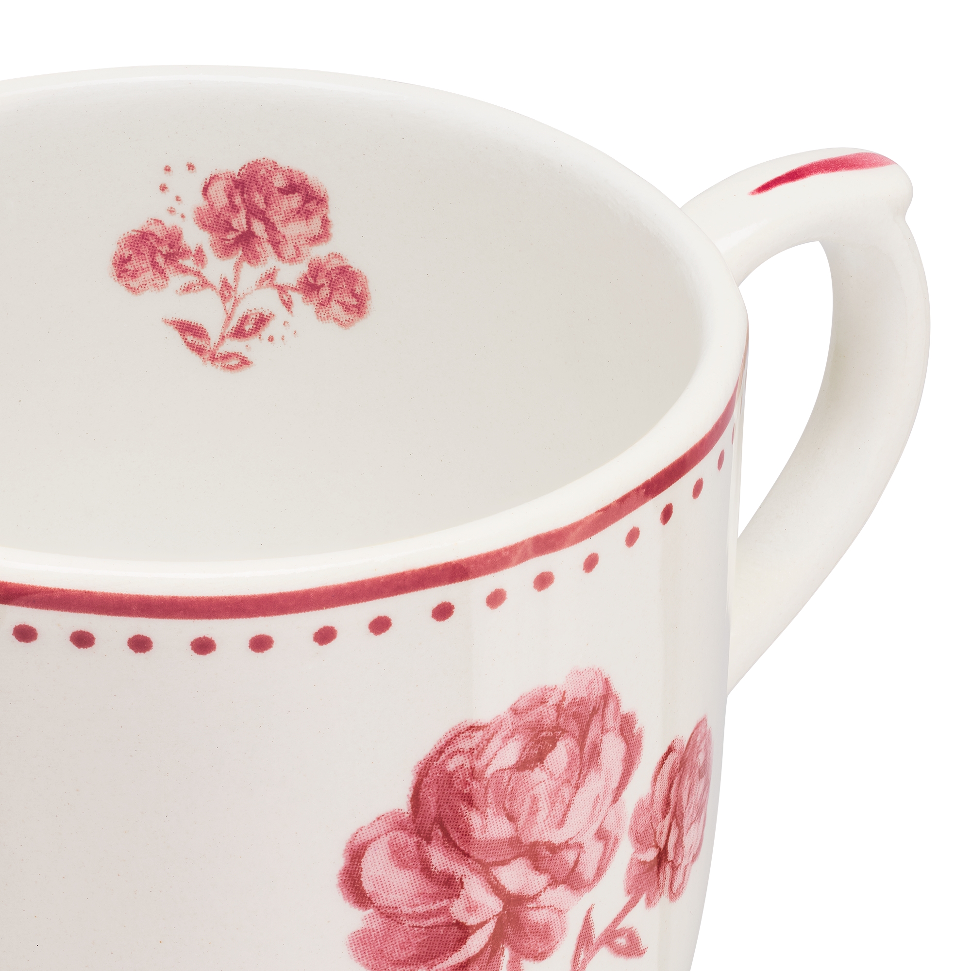 咖啡杯 陶瓷玫瑰图案 E09