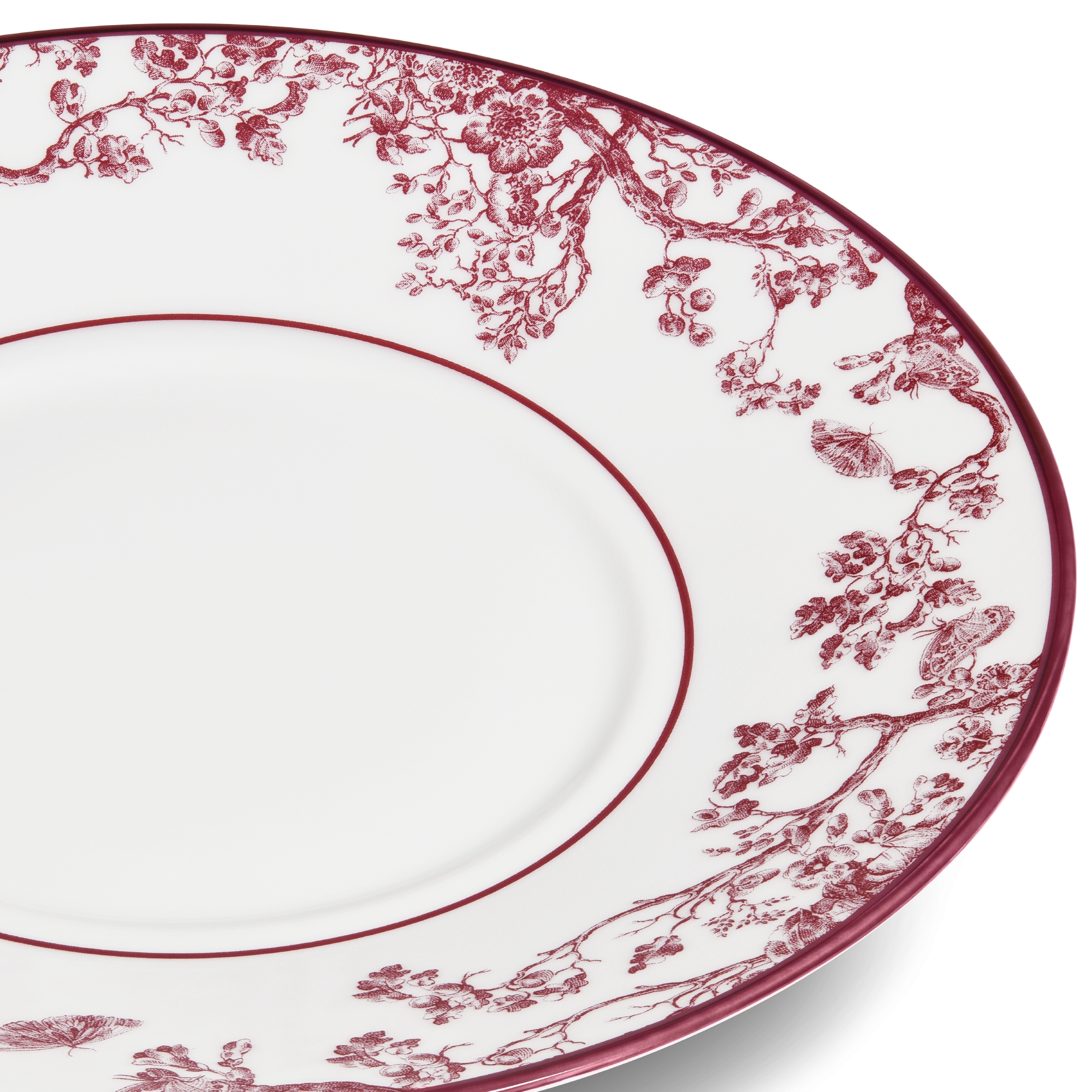 早餐杯杯托 酒红色茹伊印花 E09