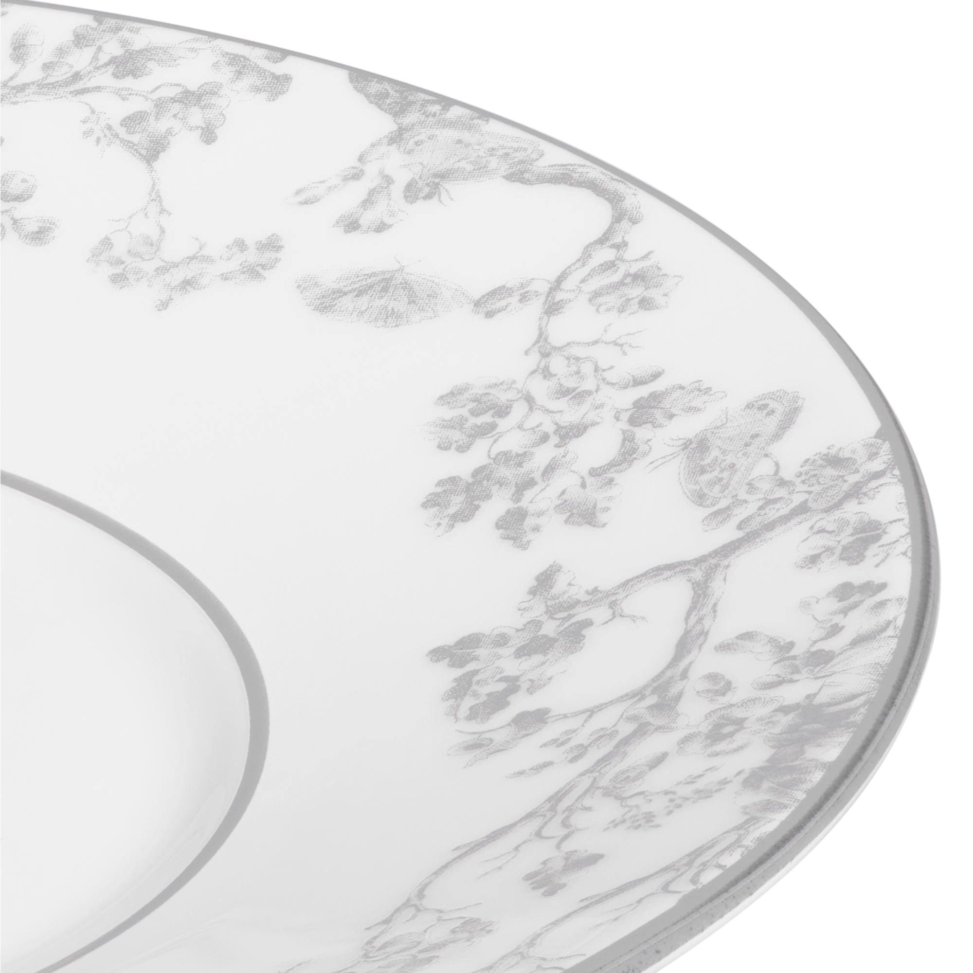 咖啡杯杯托 灰色茹伊印花 E09