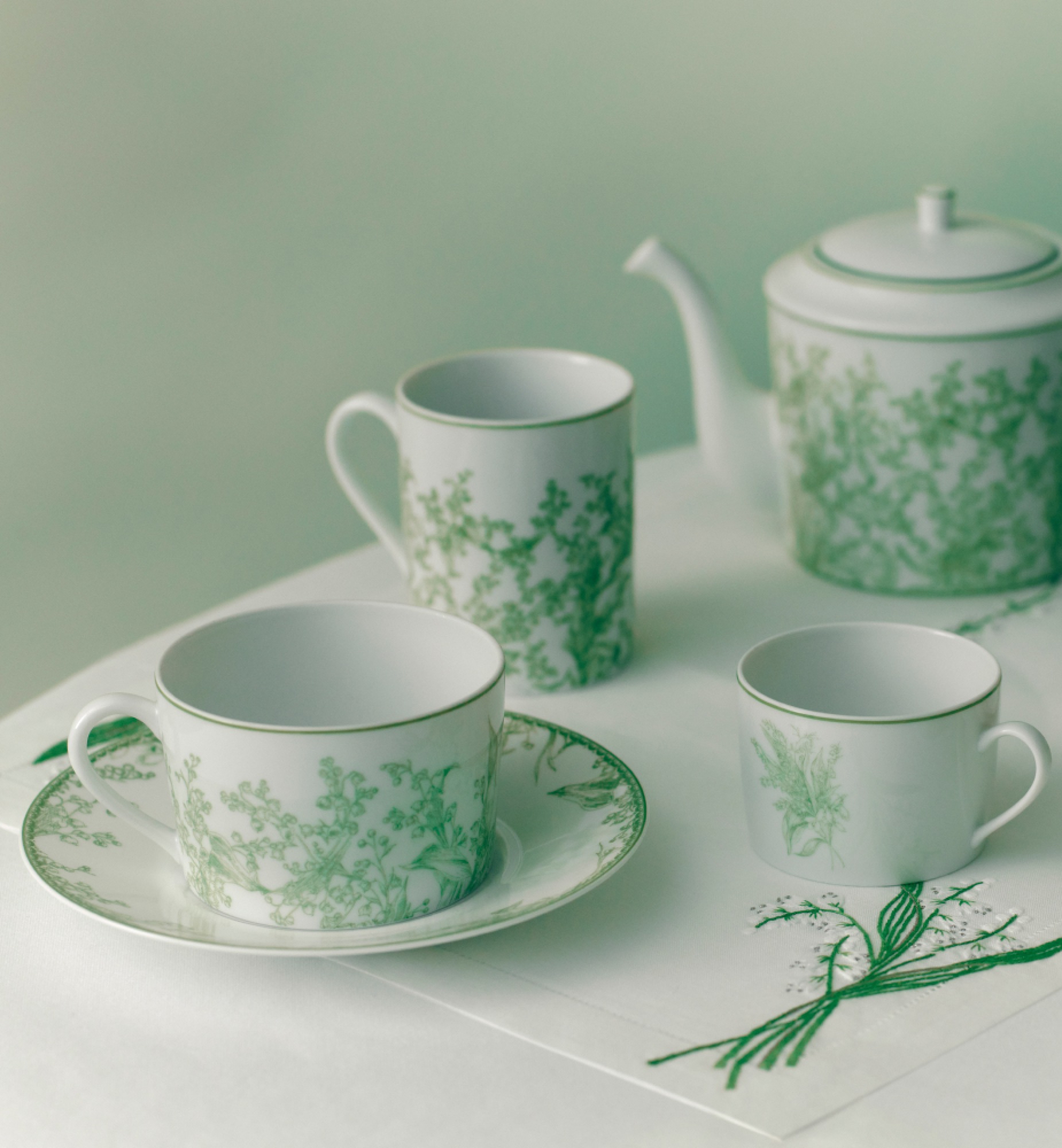 马克杯 迪奥铃兰系列绿色细节 E13