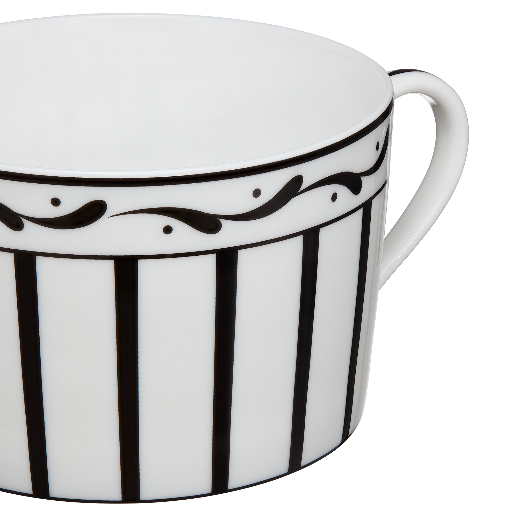 Monsieur Dior 系列早餐杯 白色和黑色 E09