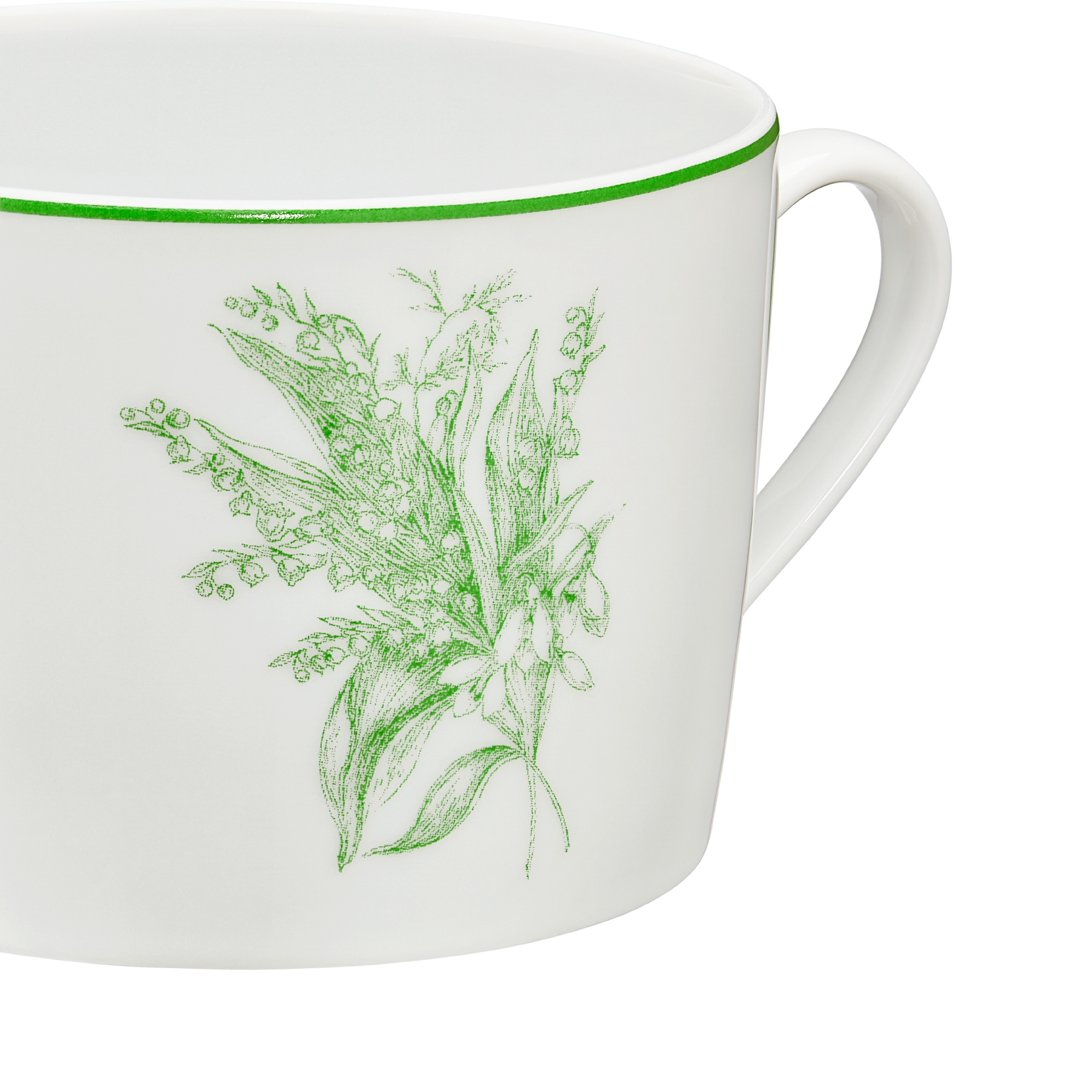 茶杯 迪奥铃兰系列绿色细节 E09