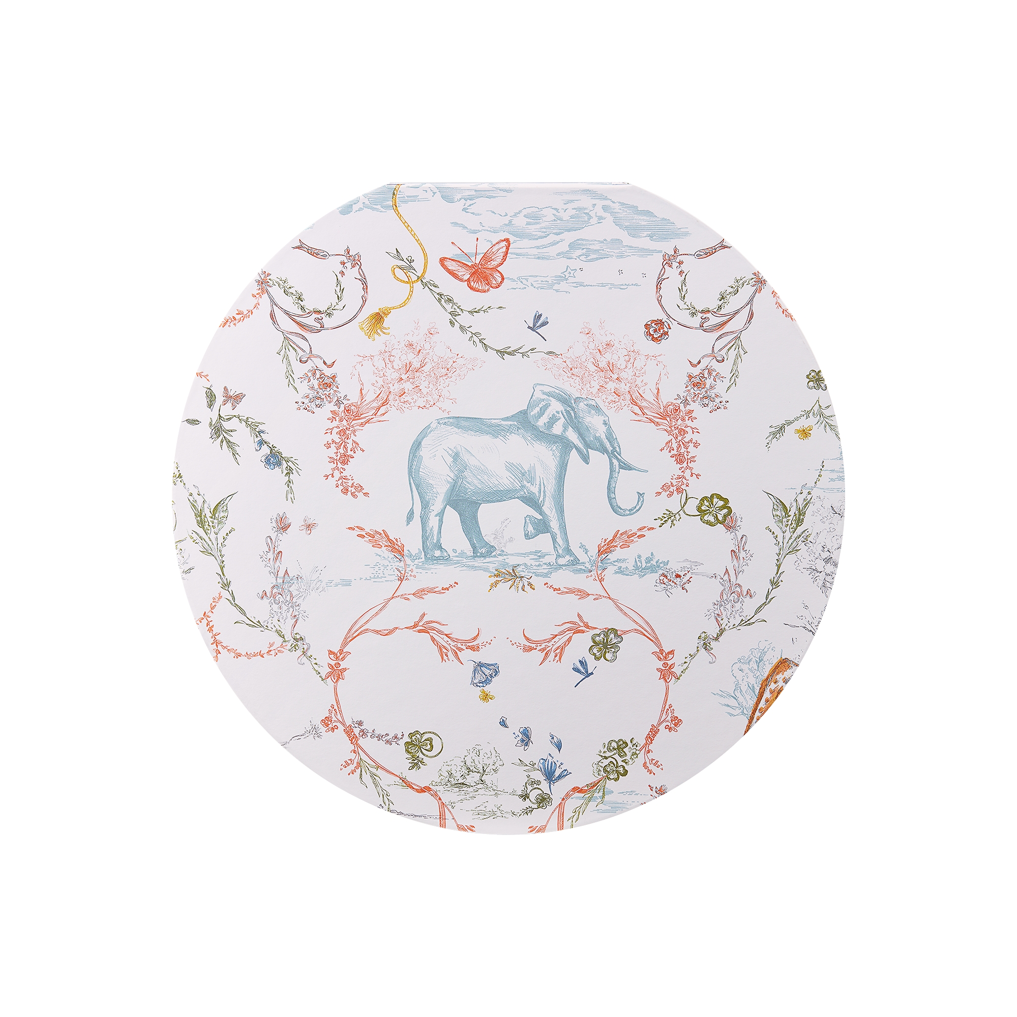 碟皿和四件餐具套装 多色 Innocence 茹伊印花 E04