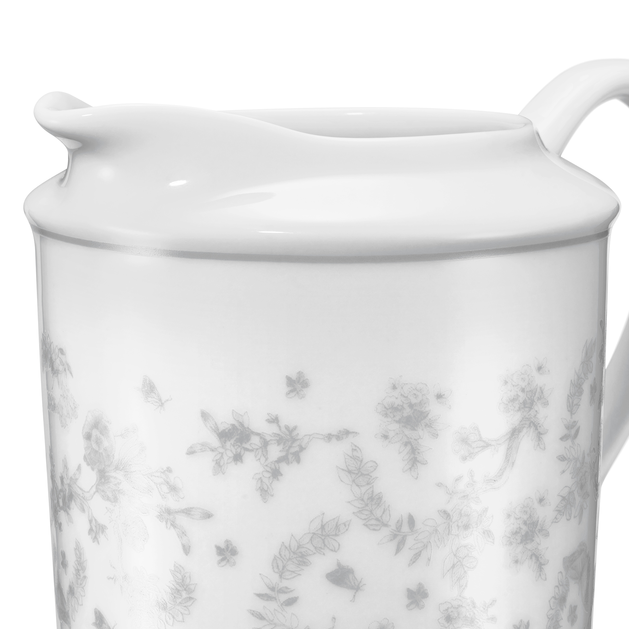 大号奶油壶 灰色茹伊印花 E09