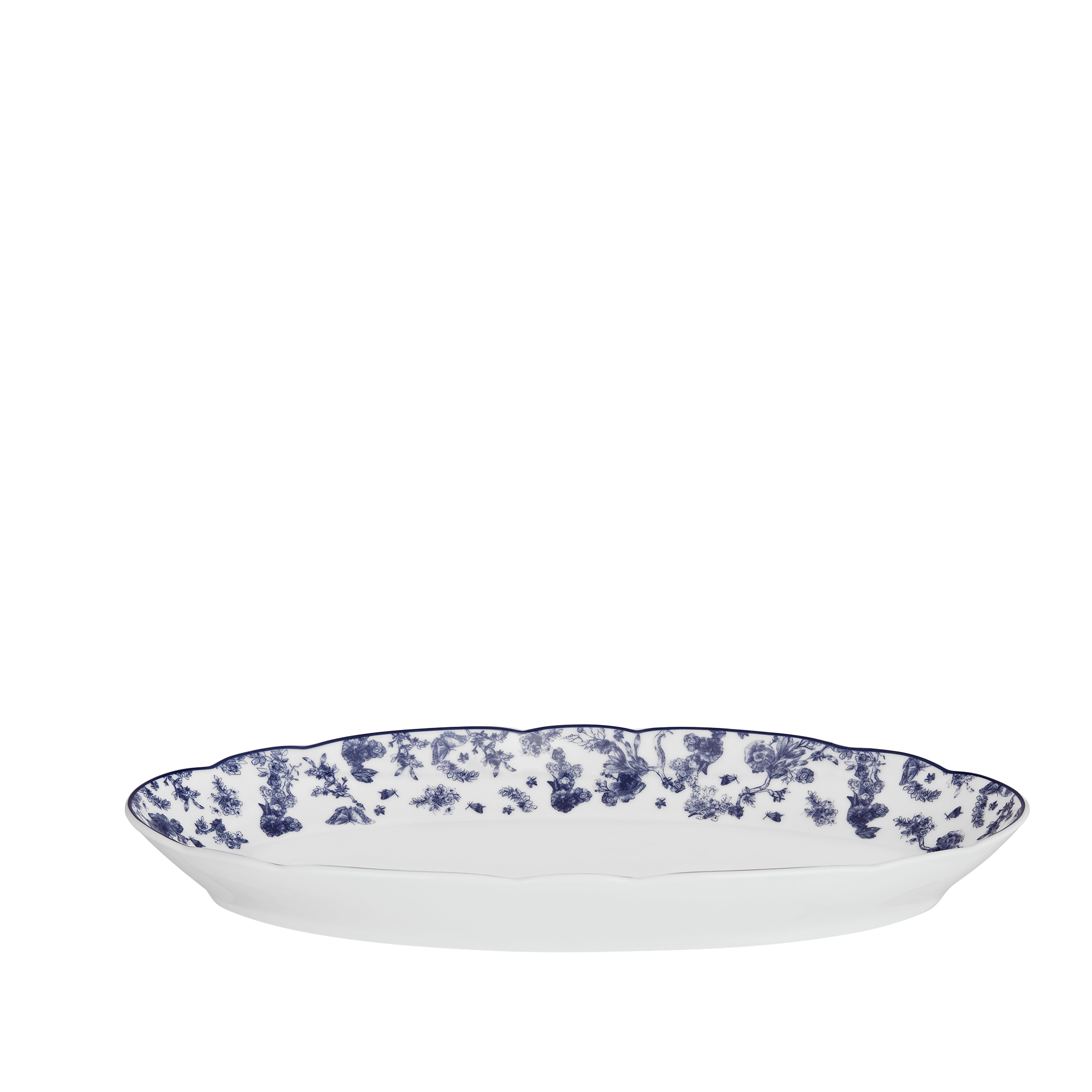 调味碟 蓝色茹伊印花 E03