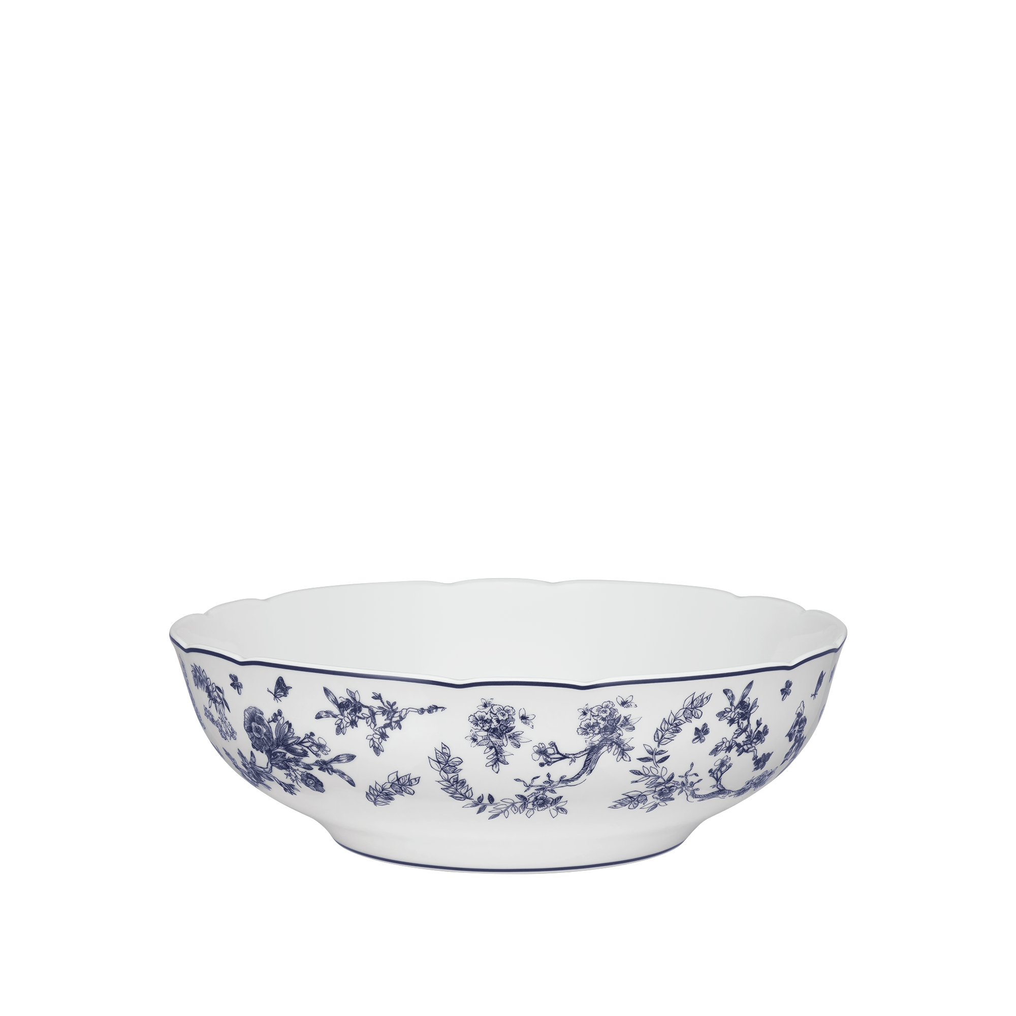 色拉碗 蓝色茹伊印花 E03