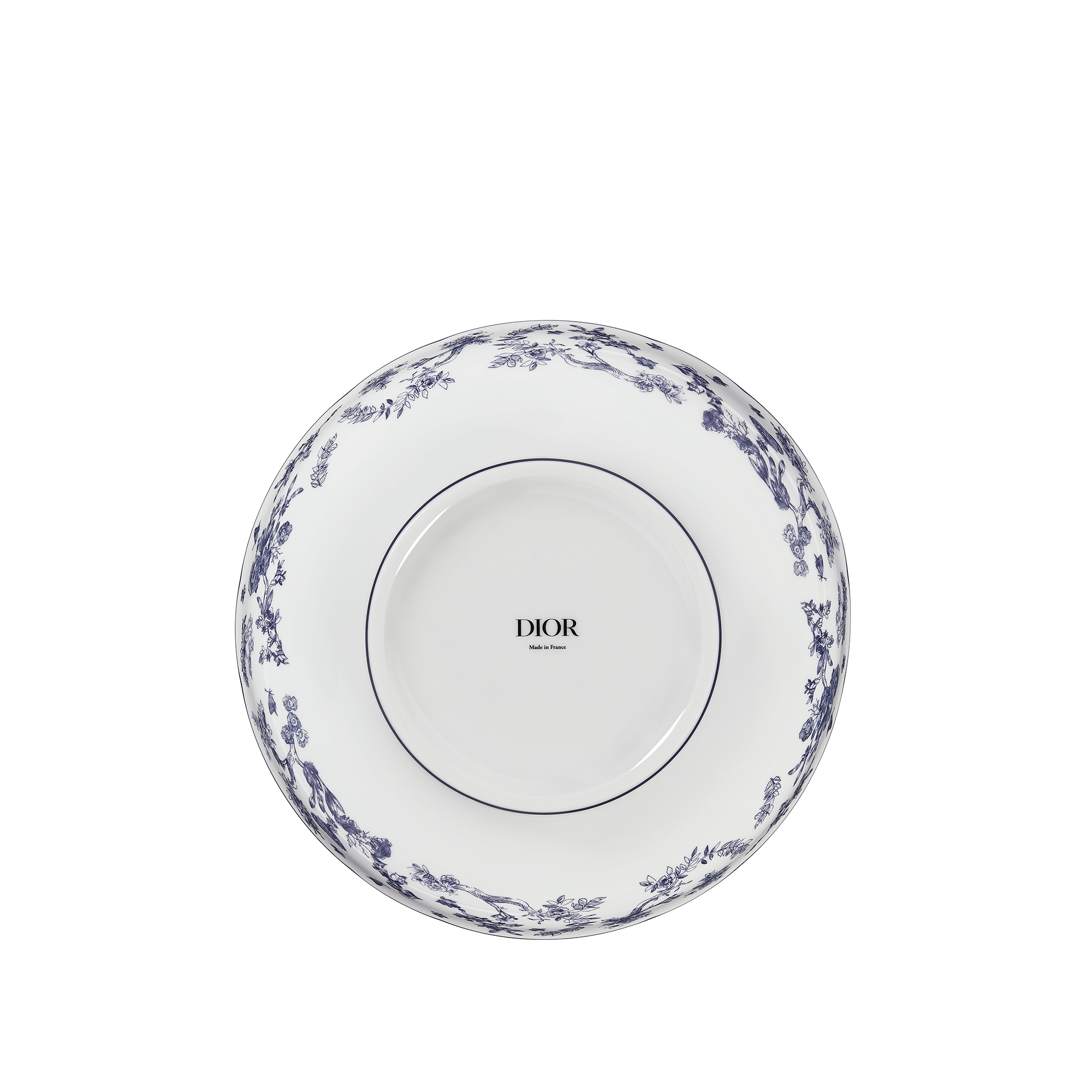 色拉碗 蓝色茹伊印花 E08