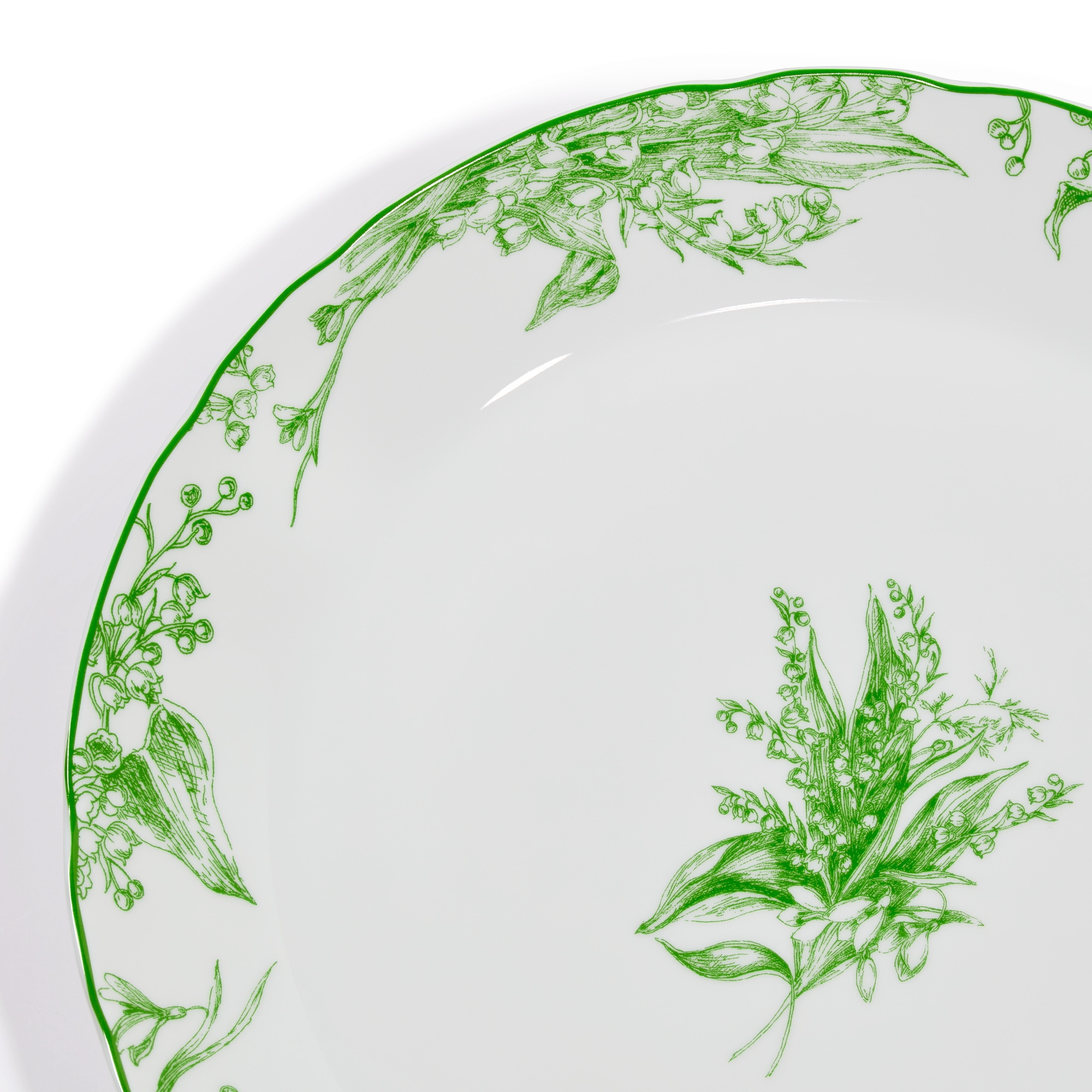 圆凹盘 迪奥铃兰系列绿色细节 E09