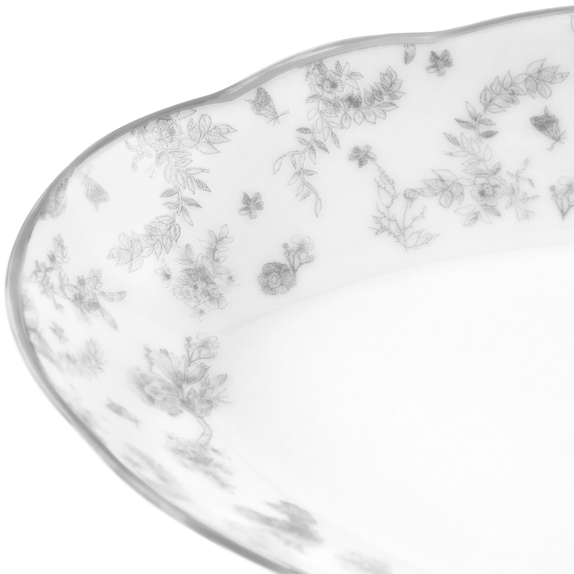 调味碟 灰色茹伊印花 E09