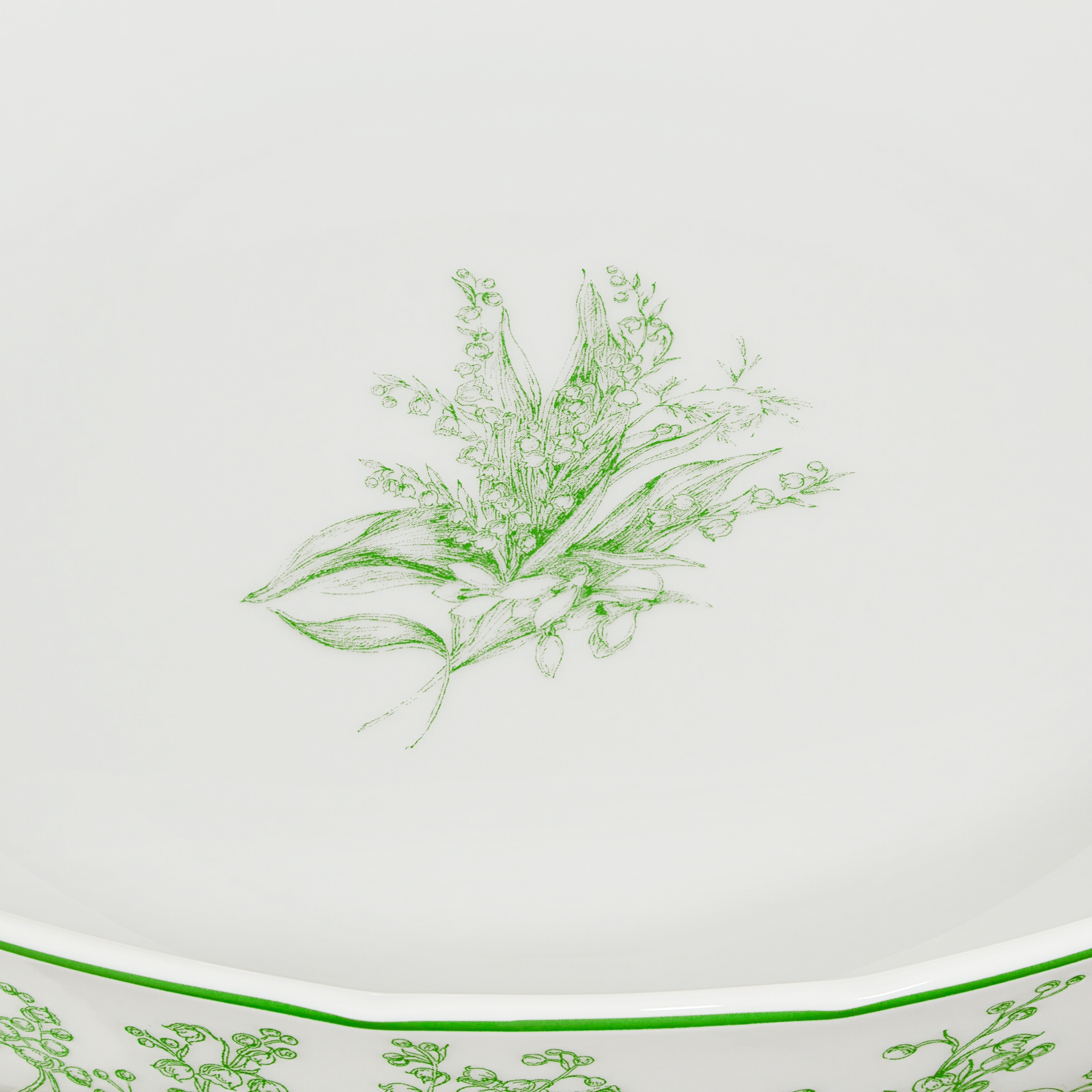 沙拉碗 迪奥铃兰系列绿色细节 E09