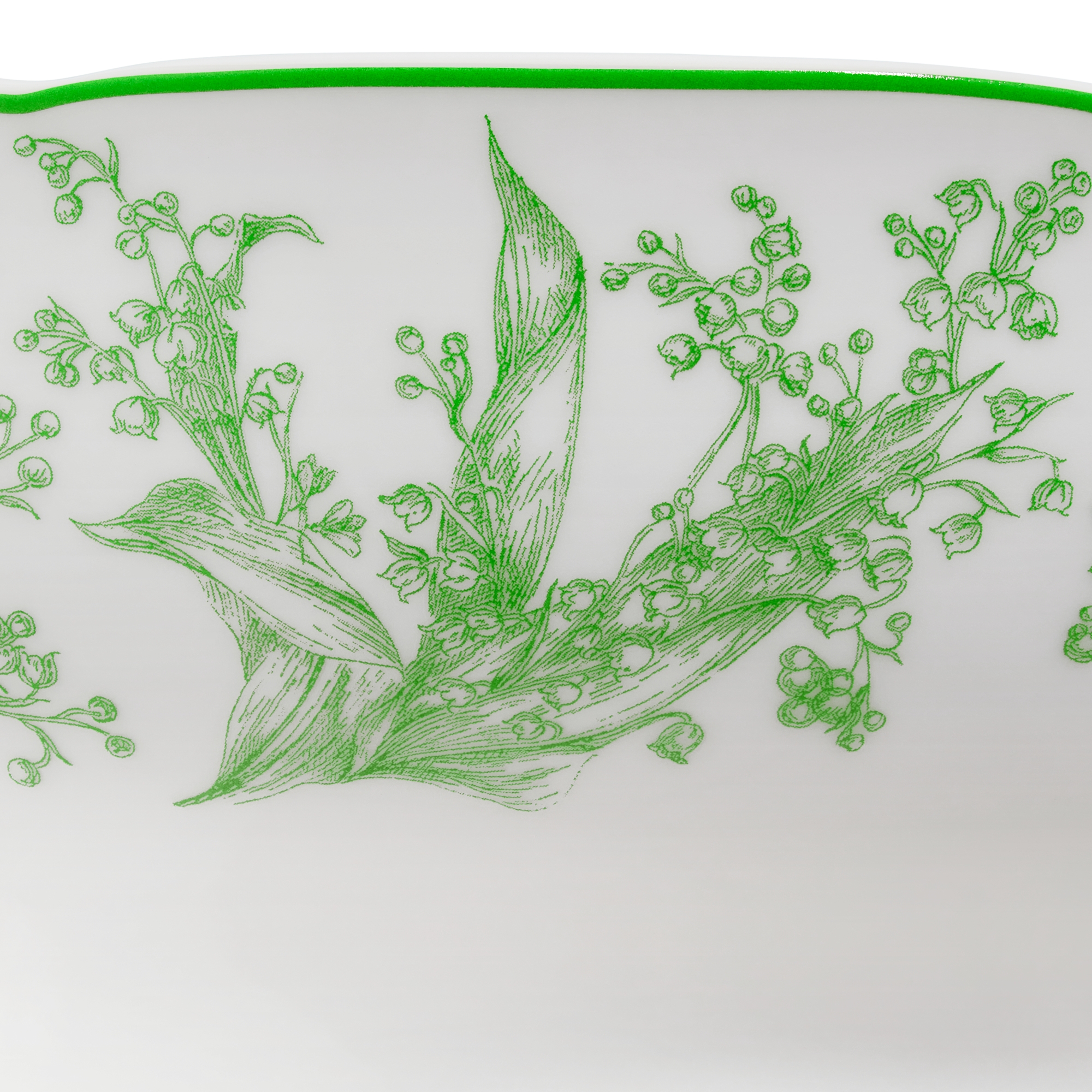 沙拉碗 迪奥铃兰系列绿色细节 E11