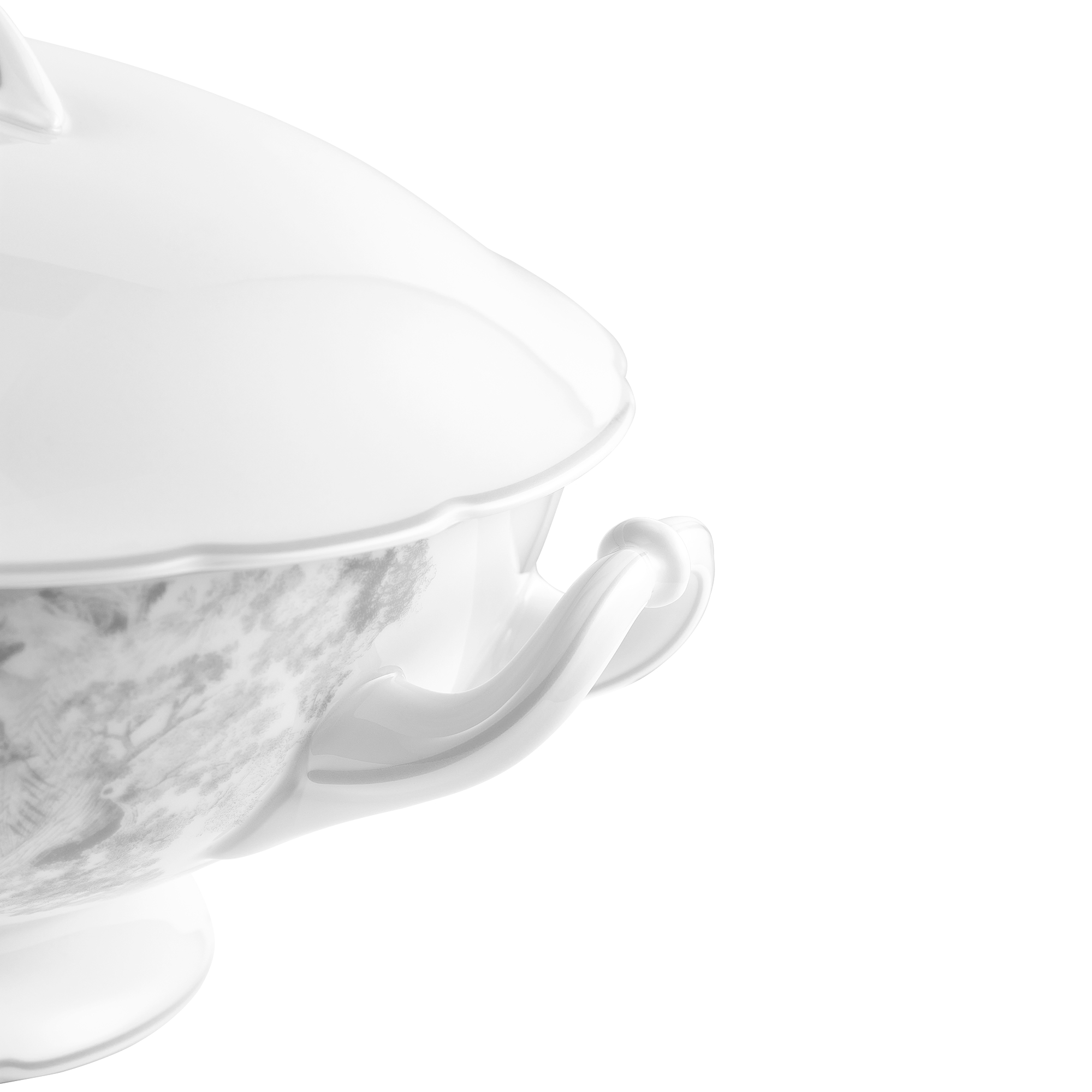 汤碗 灰色茹伊印花 E09