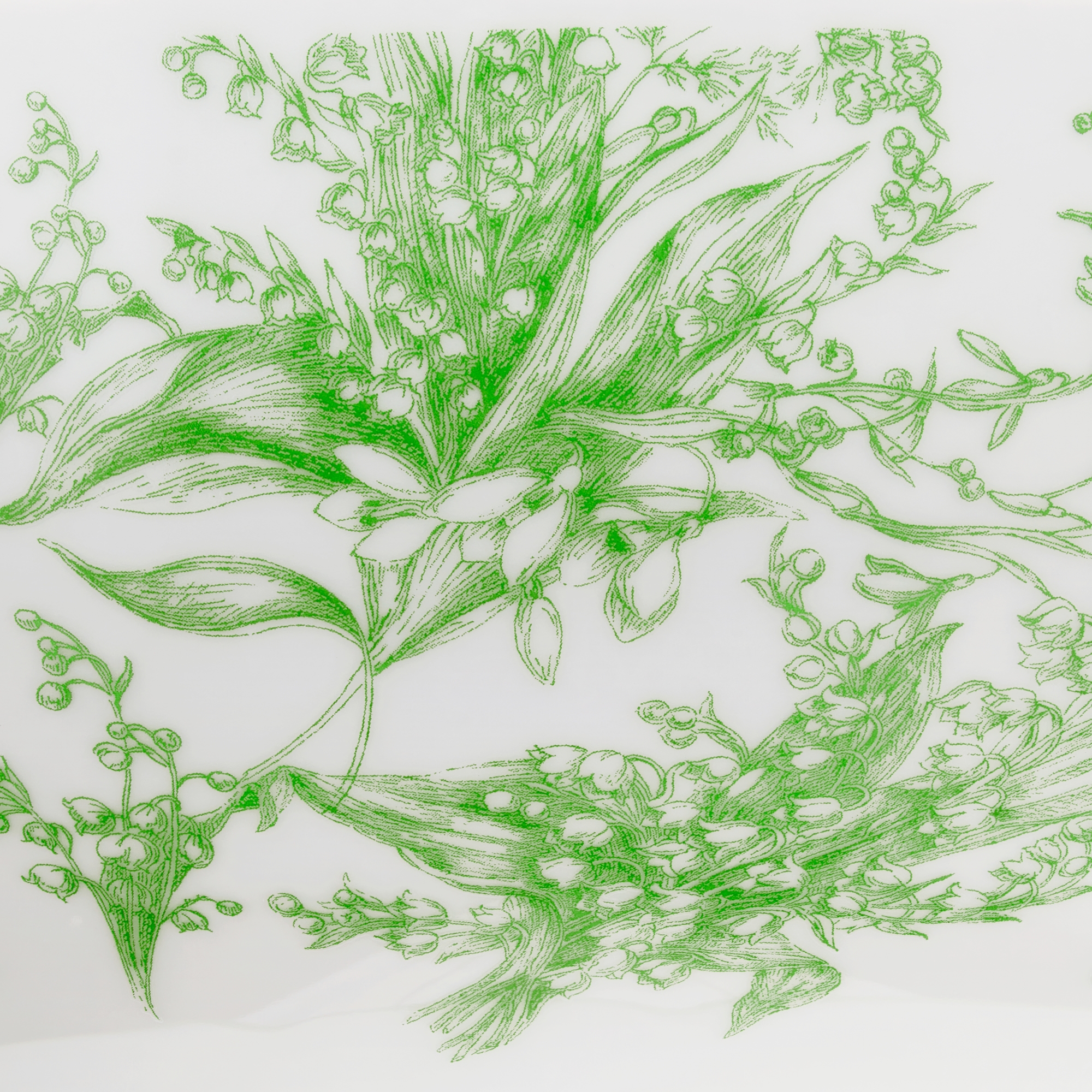 汤碗 迪奥铃兰系列绿色细节 E10