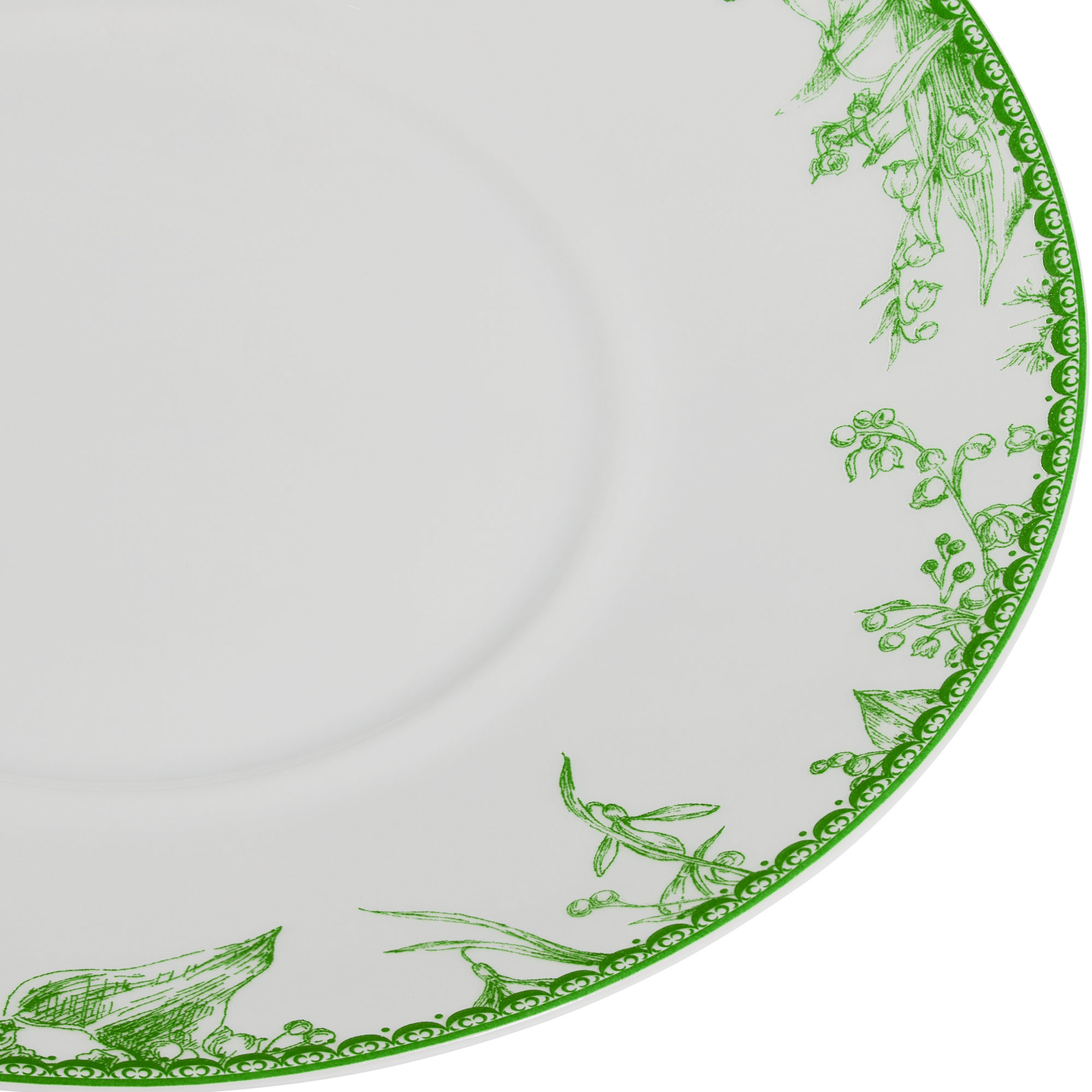 早餐杯杯托 迪奥铃兰系列绿色细节 E09