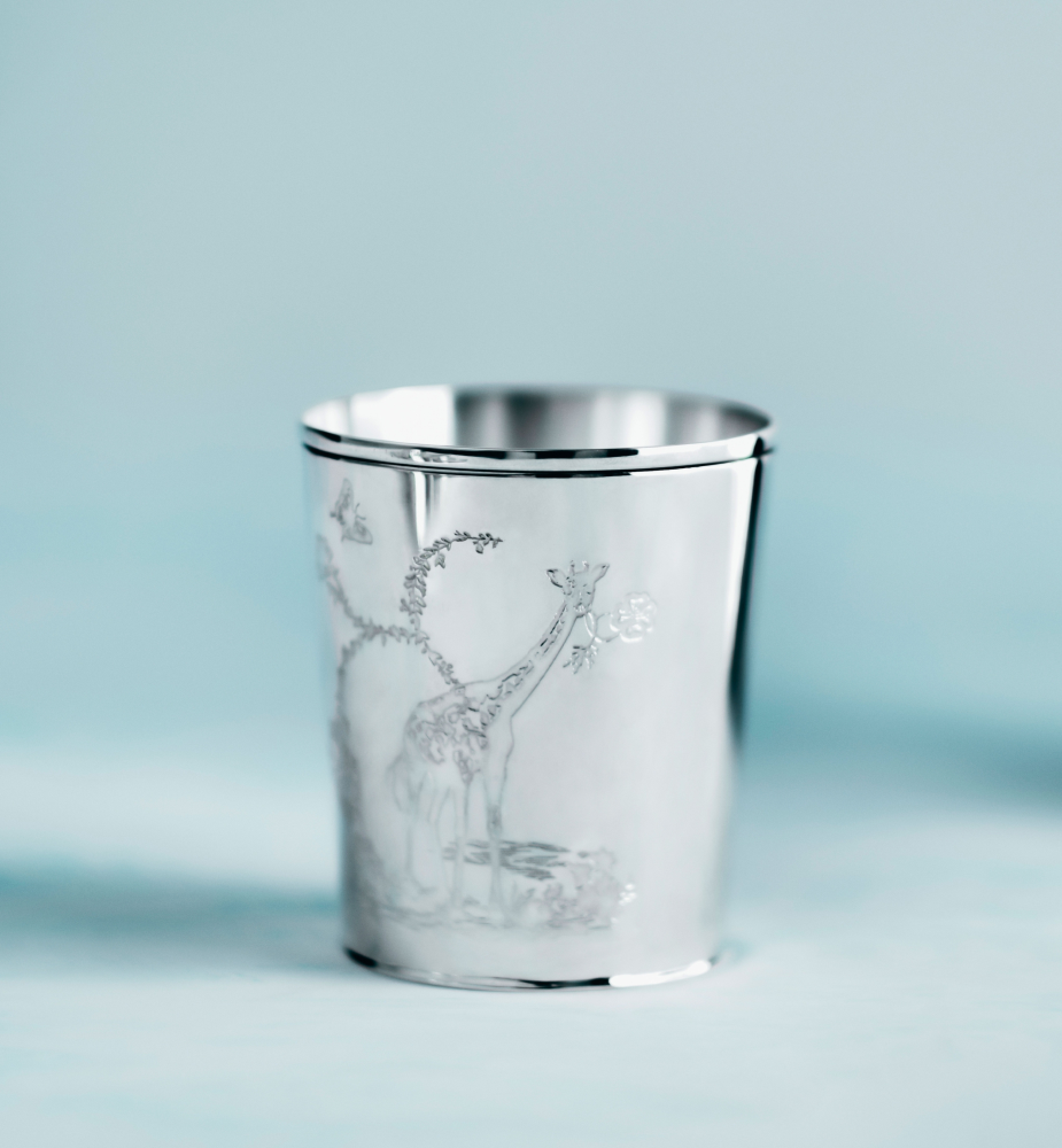 宽口杯 银色饰面金属 Innocence 茹伊印花图案 E13