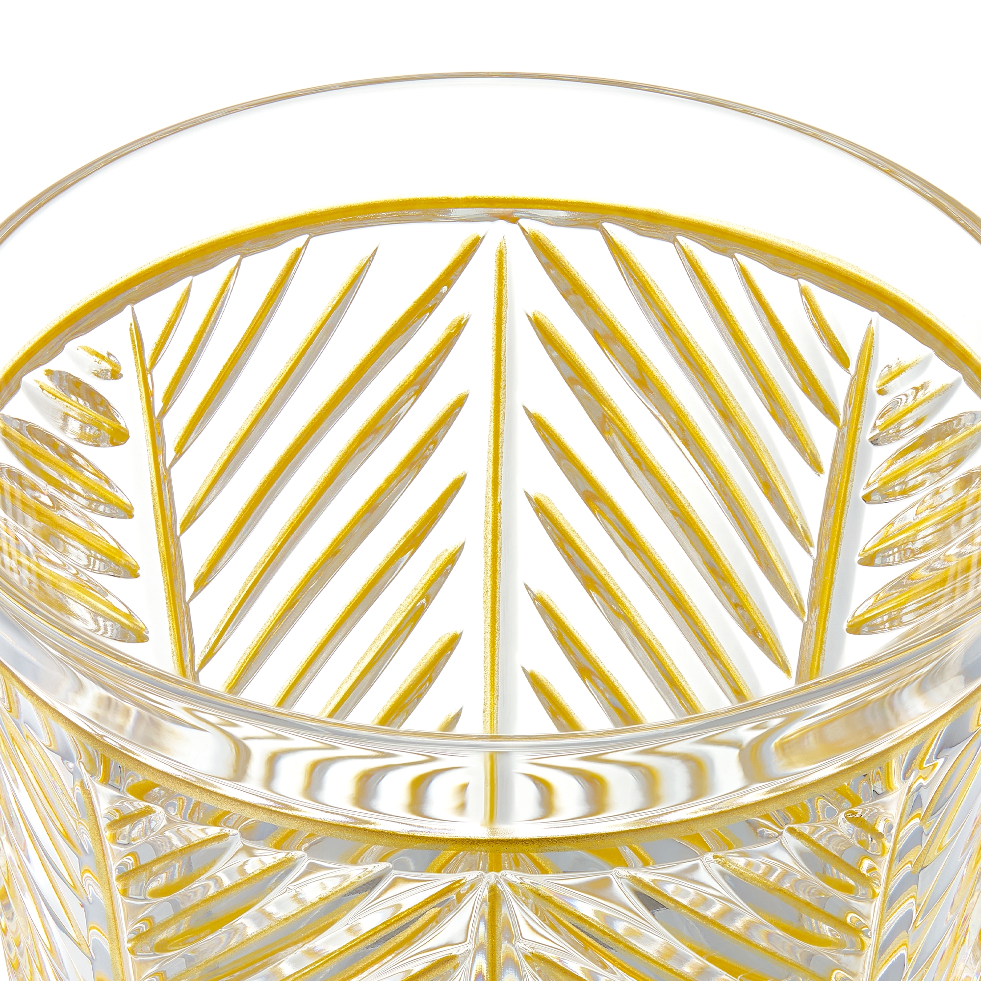 水杯 透明仿水晶手绘风格图案 E09