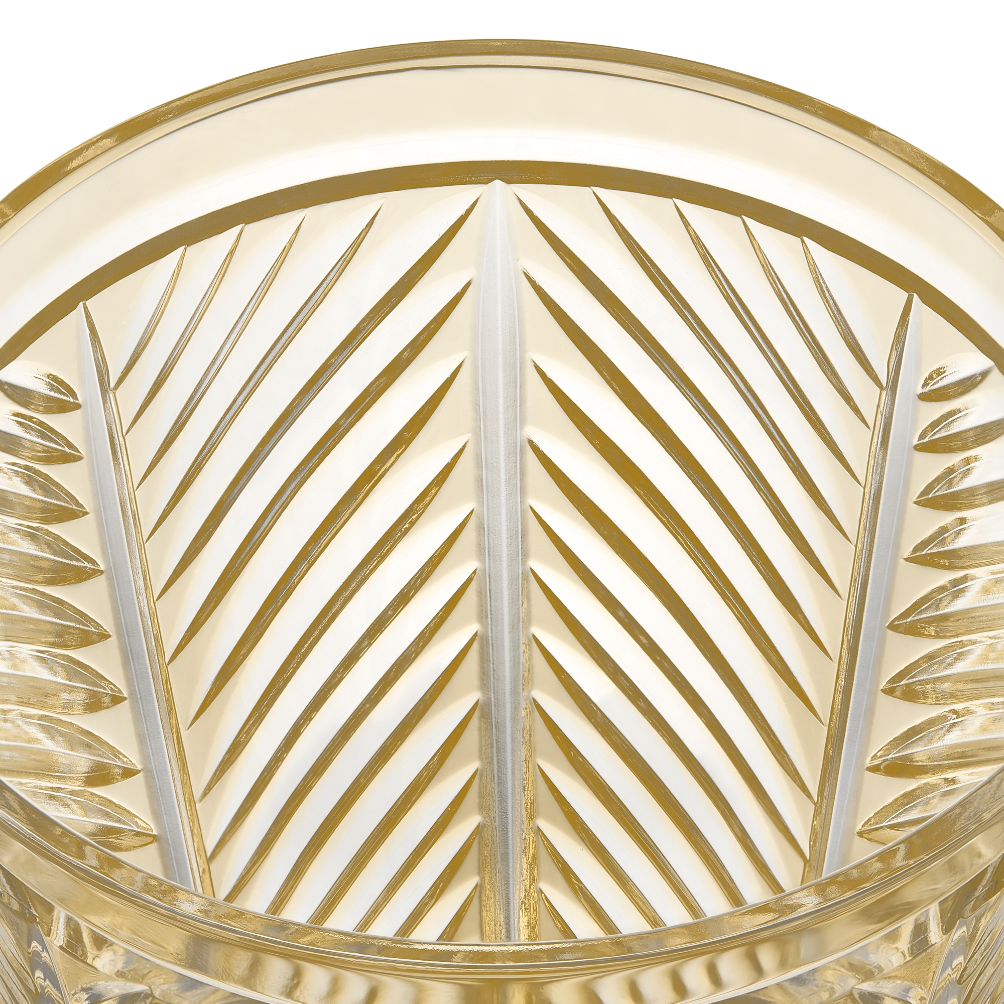 水杯 琥珀色人字斜纹图案 E09