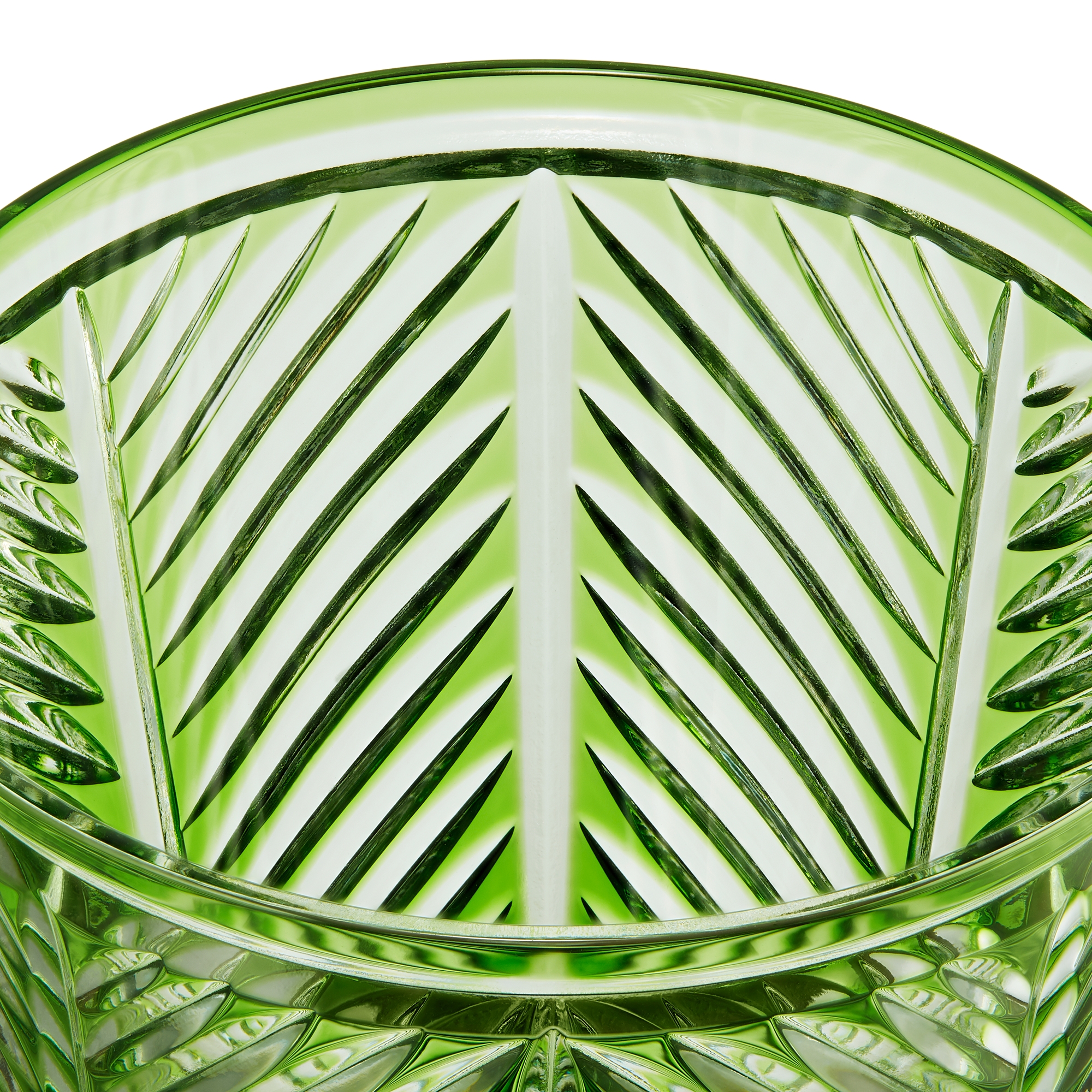 水杯 绿色人字斜纹图案 E09