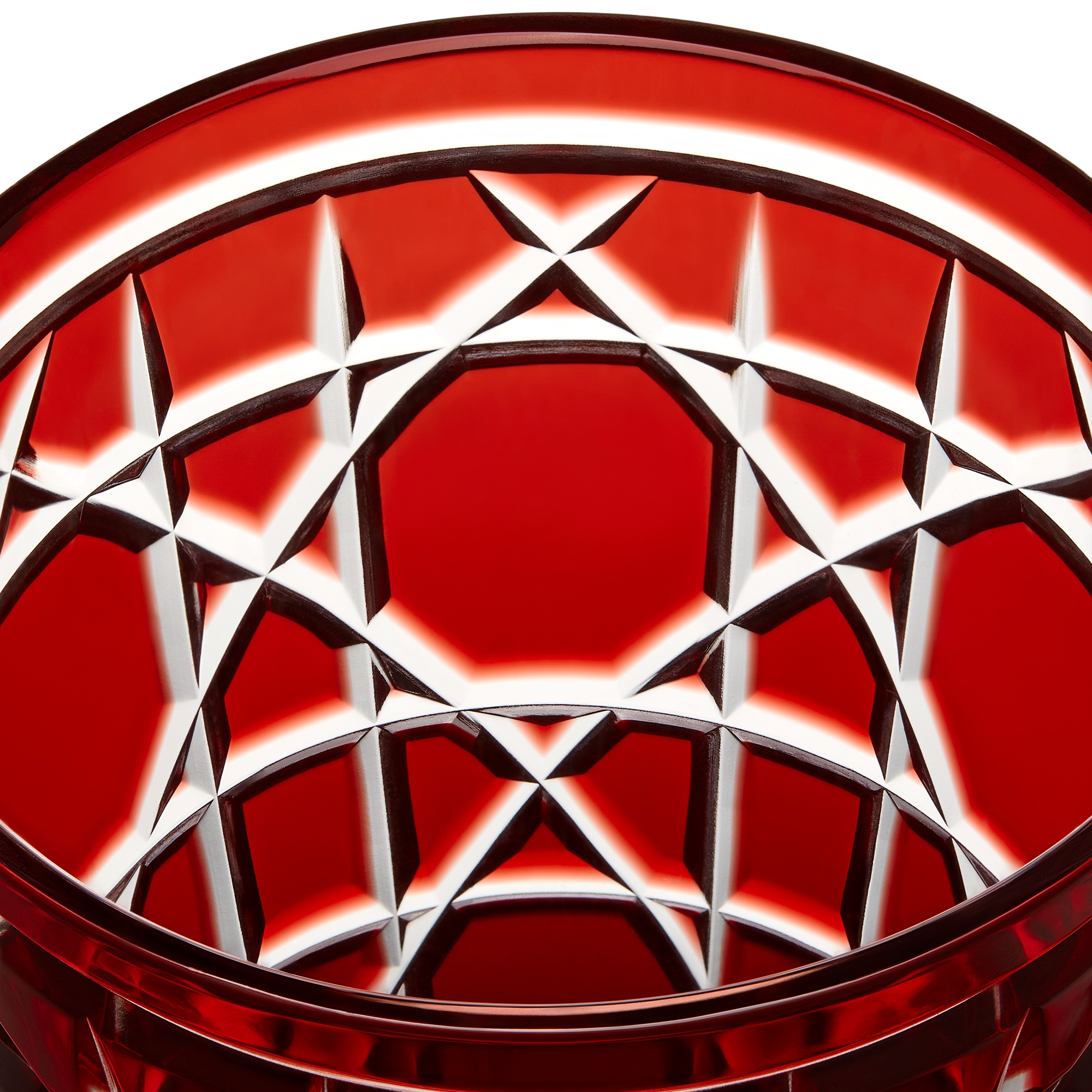 水杯 红色藤格纹图案 E09