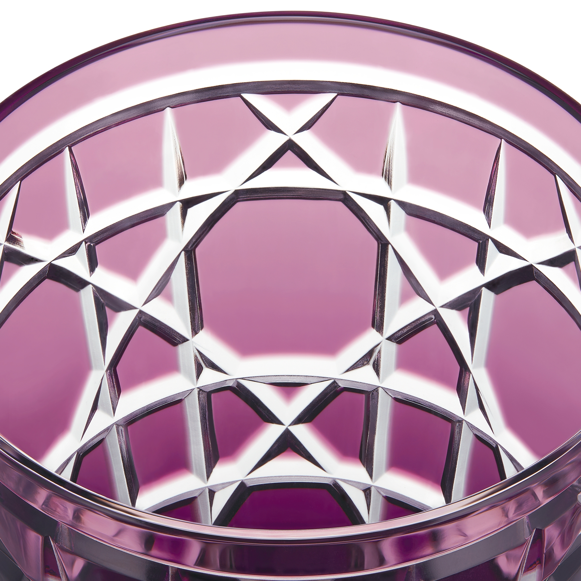 水杯 紫色藤格纹图案 E09