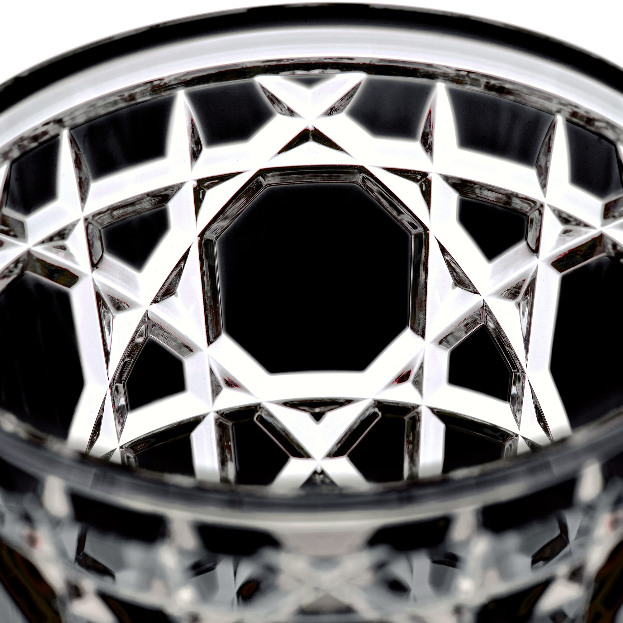 水杯 黑色藤格纹图案 E09