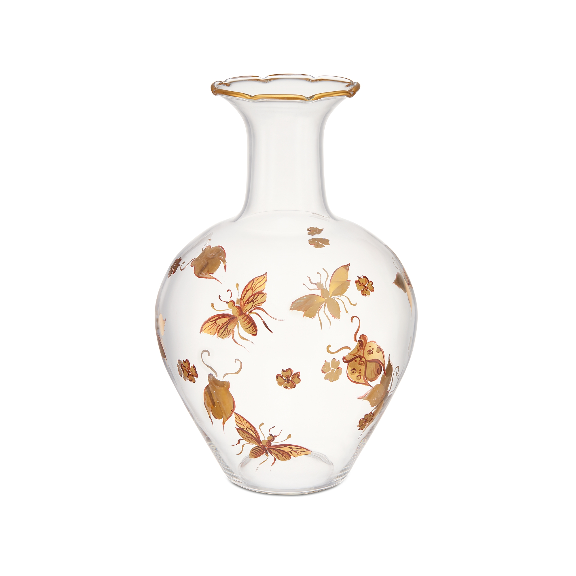 手绘玻璃水瓶 金色调 Bal des Abeilles 系列 E08