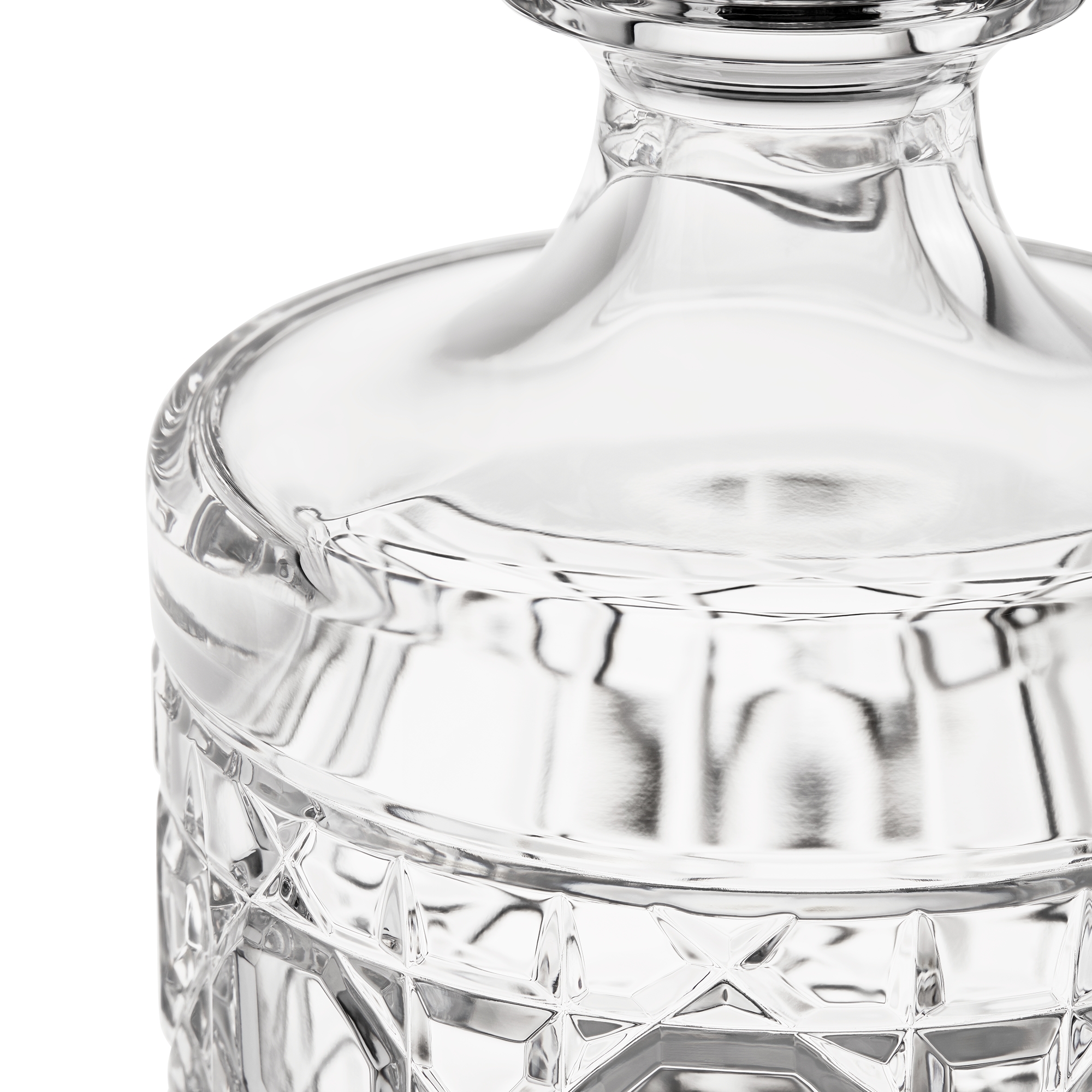 威士忌酒樽 透明藤格纹 E09