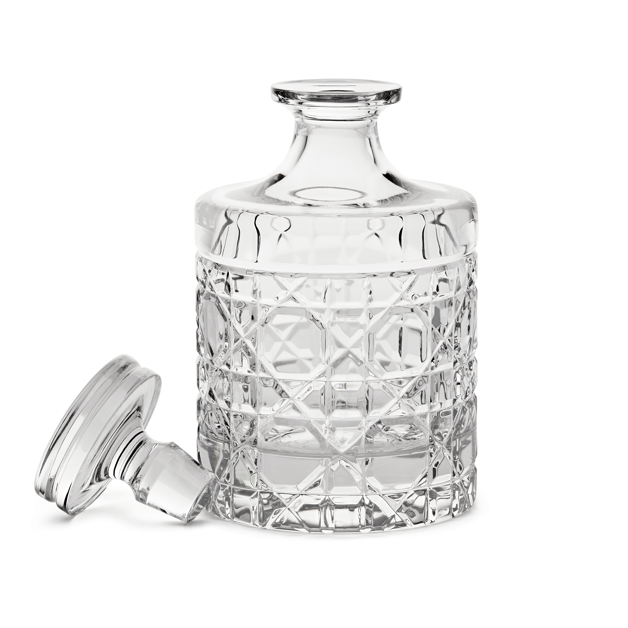 威士忌酒樽 透明藤格纹 E11