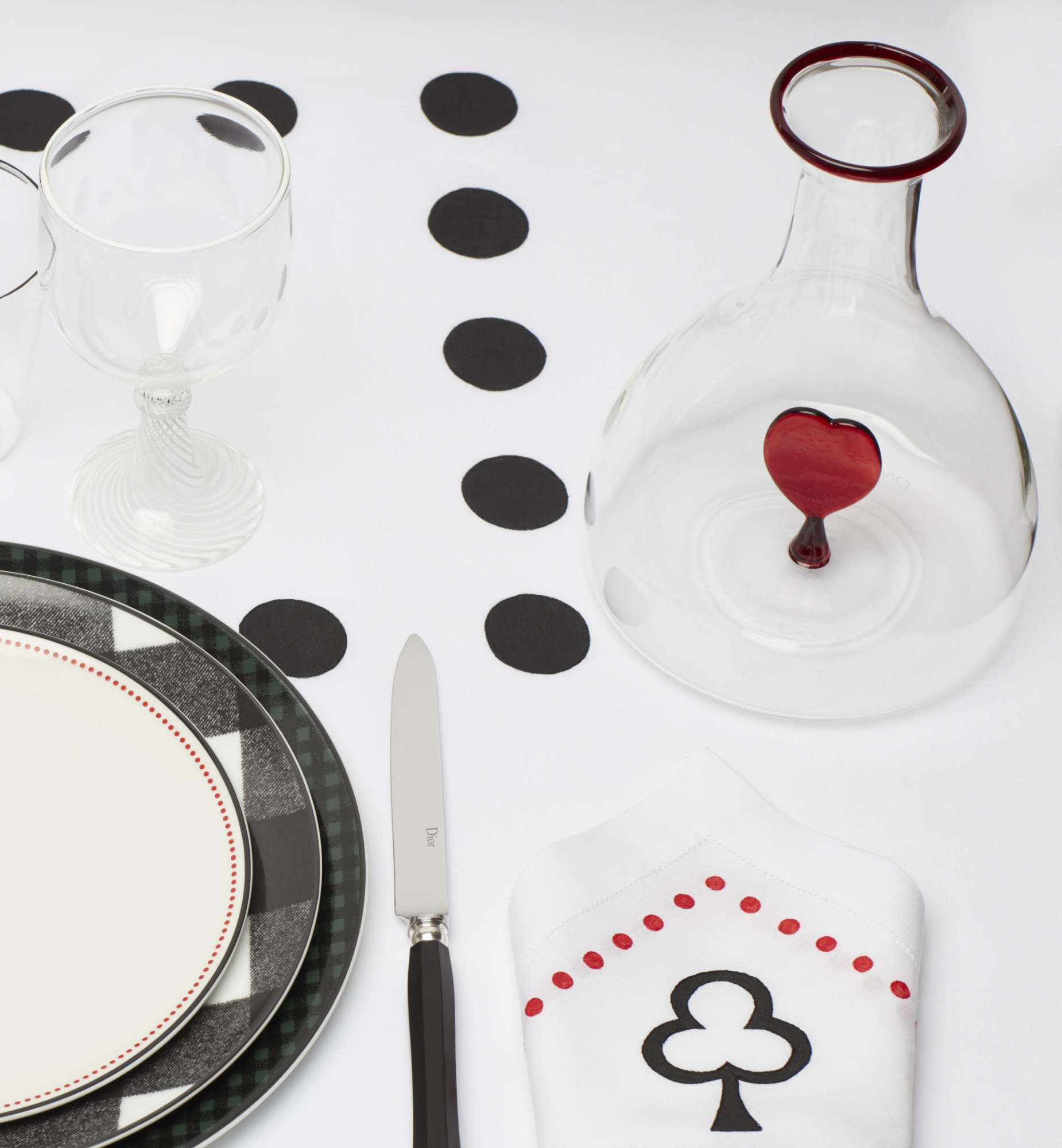 水瓶 Check'N'Dior 红色心形内饰 E12