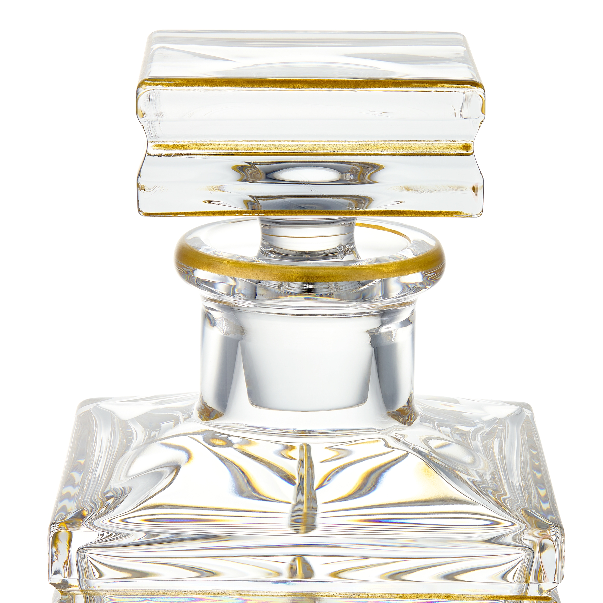 威士忌酒樽 透明仿水晶手绘风格图案 E09