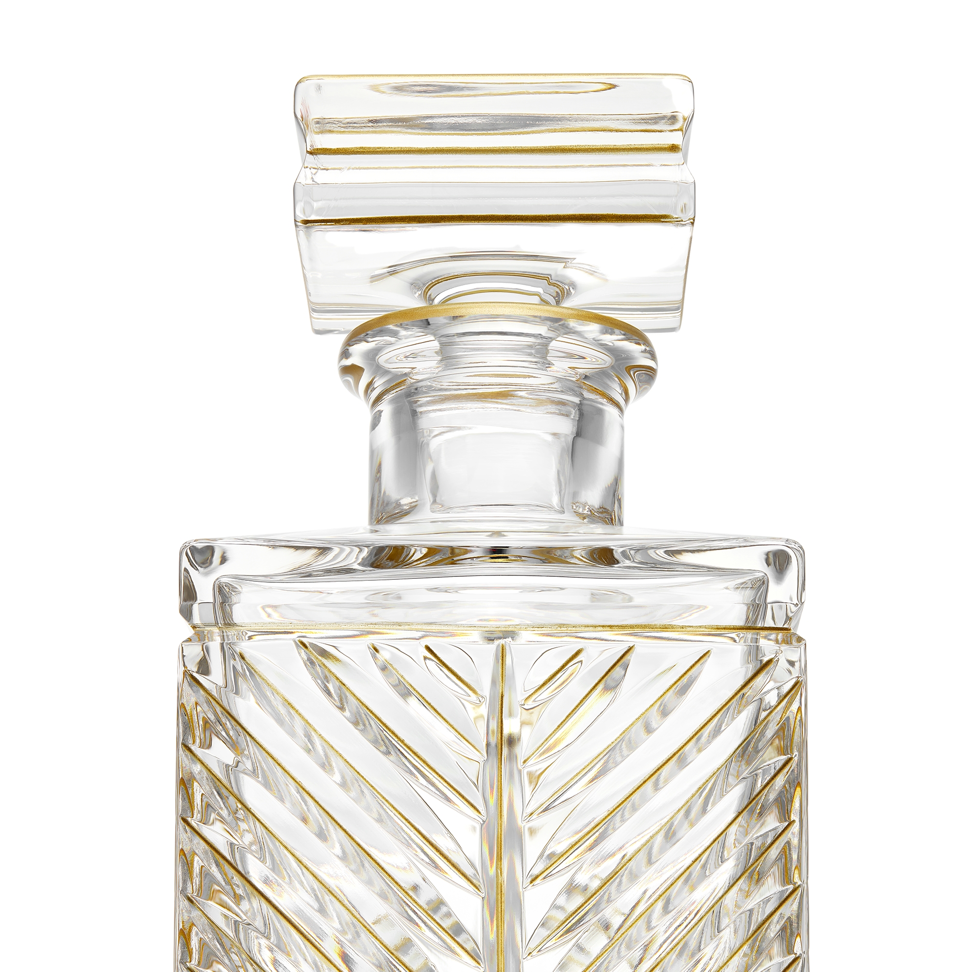 威士忌酒樽 透明仿水晶手绘风格图案 E12