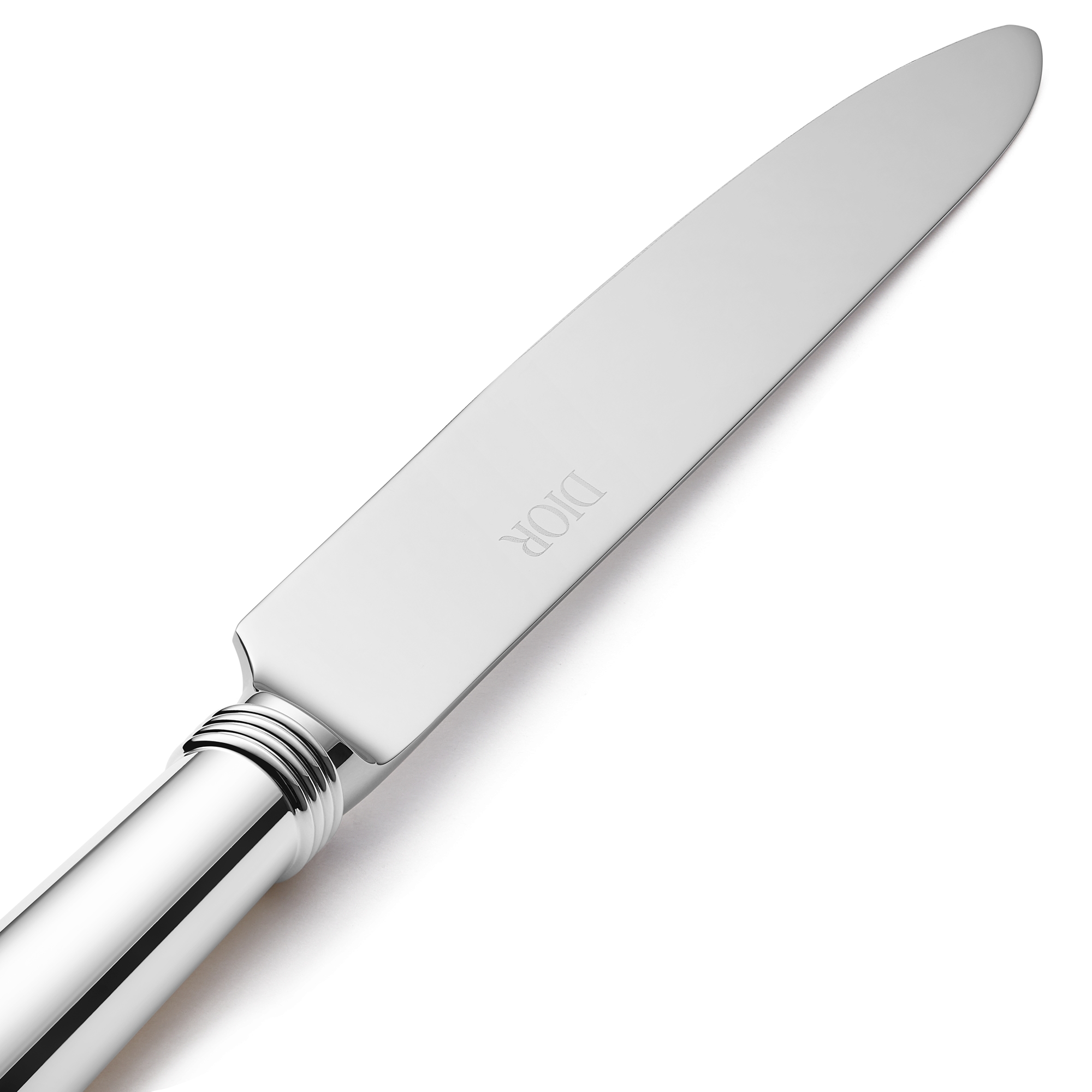 餐刀 Rond Point，银色覆层金属 E09