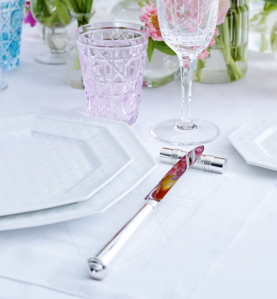 餐刀 Rond Point，银色覆层金属 E12