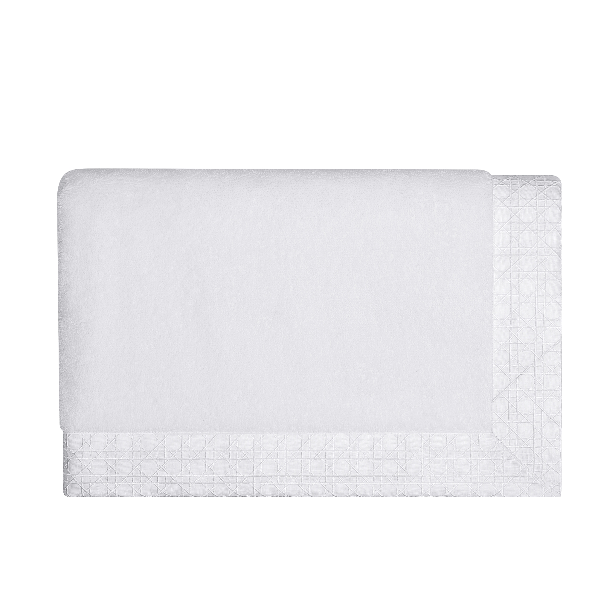 地垫 白色藤格纹 E09