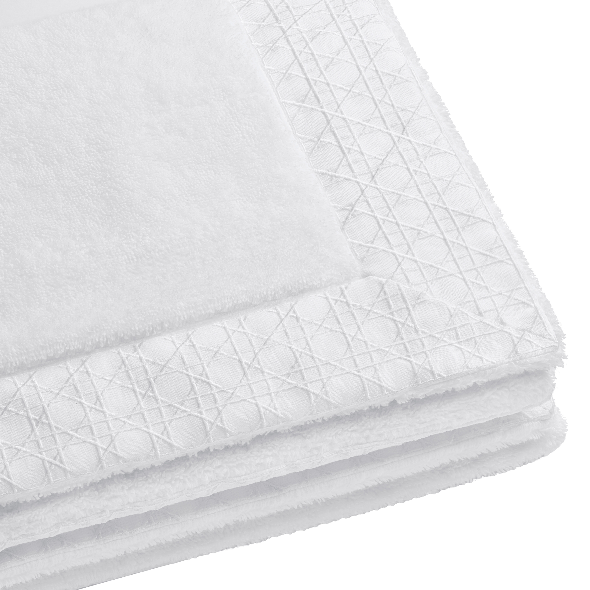 地垫 白色藤格纹 E10