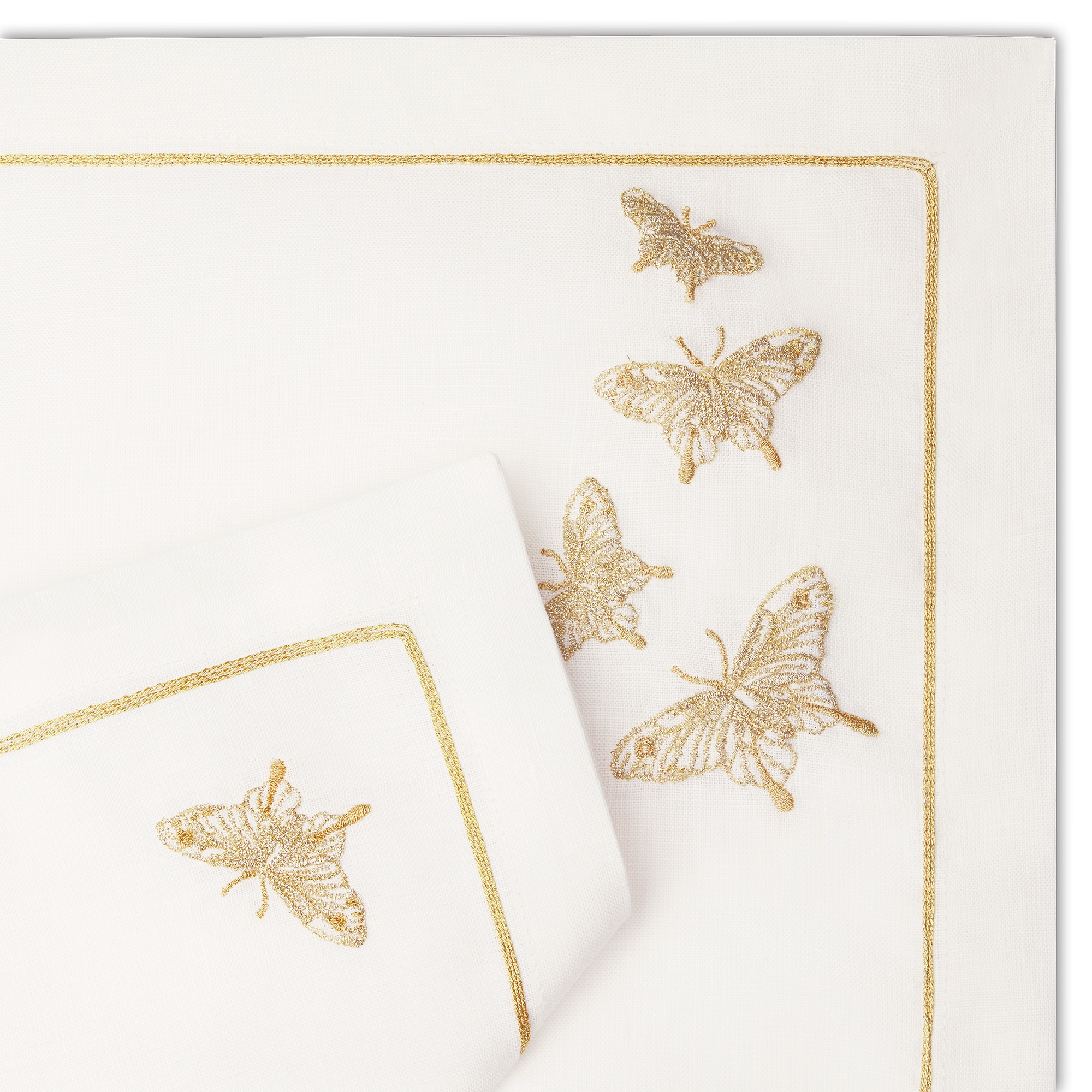 餐垫和餐巾套装 金色调 Bal des Abeilles 系列 E09