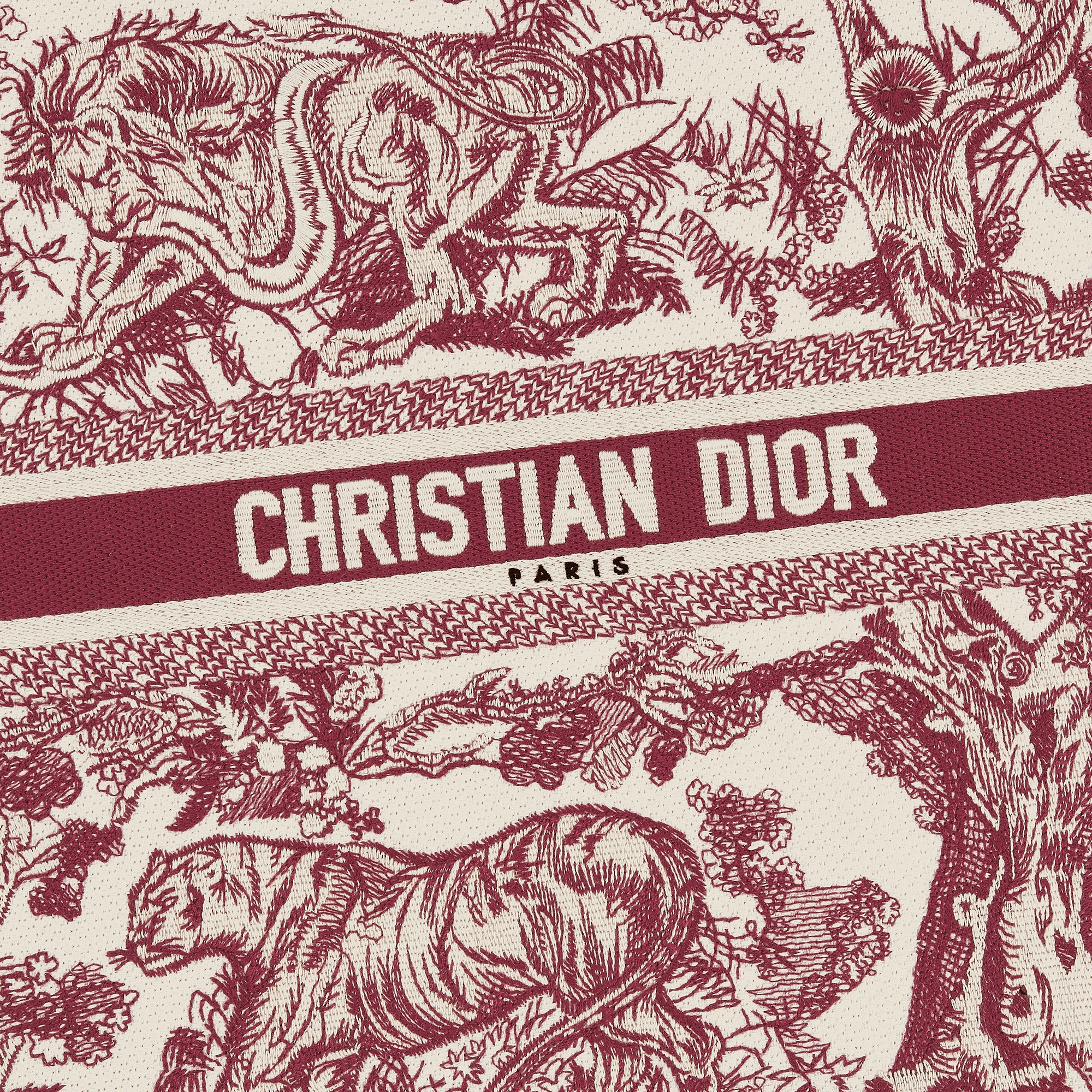 餐垫 酒红色茹伊印花 E09