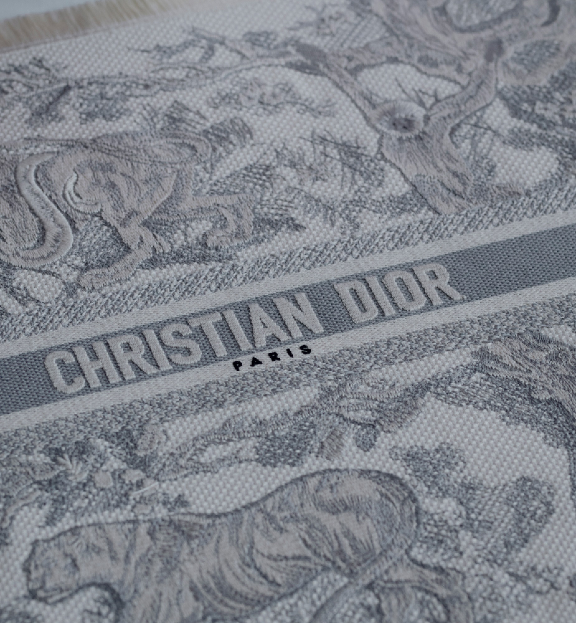 餐垫 灰色茹伊印花 E12