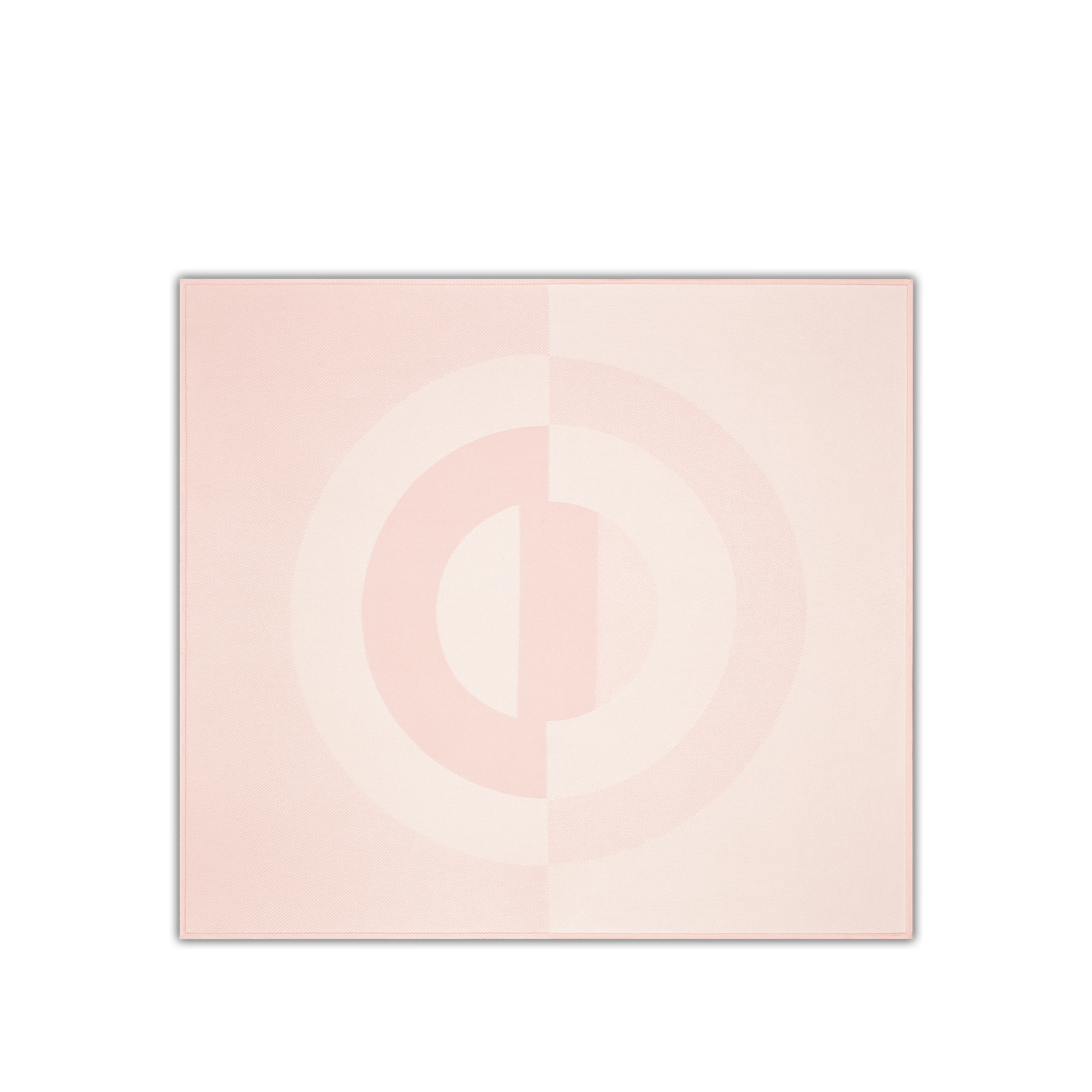 婴儿毯 粉色山羊绒提花面料 CD Entrelacés 图案 E08