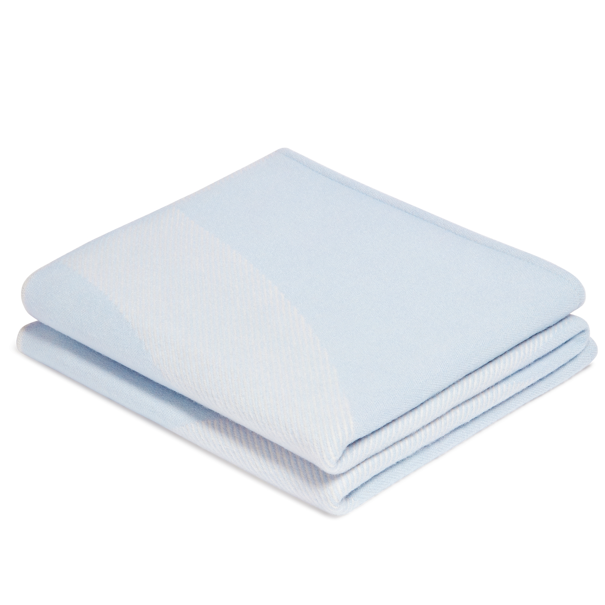 婴儿毯 蓝色山羊绒提花面料 CD Entrelacés 图案 E03