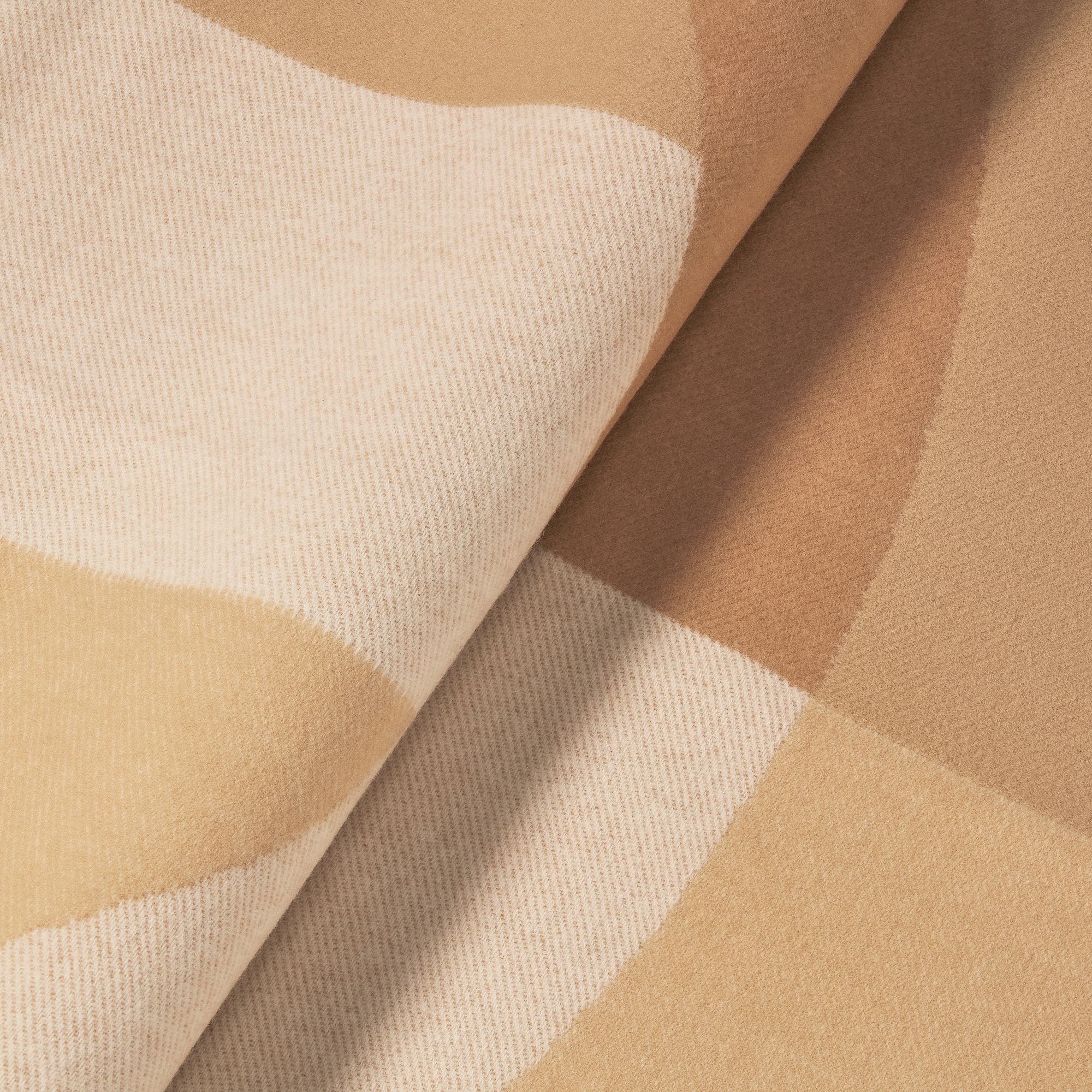 CD Entrelacés 系列织毯 米色绵羊毛混纺面料 E09